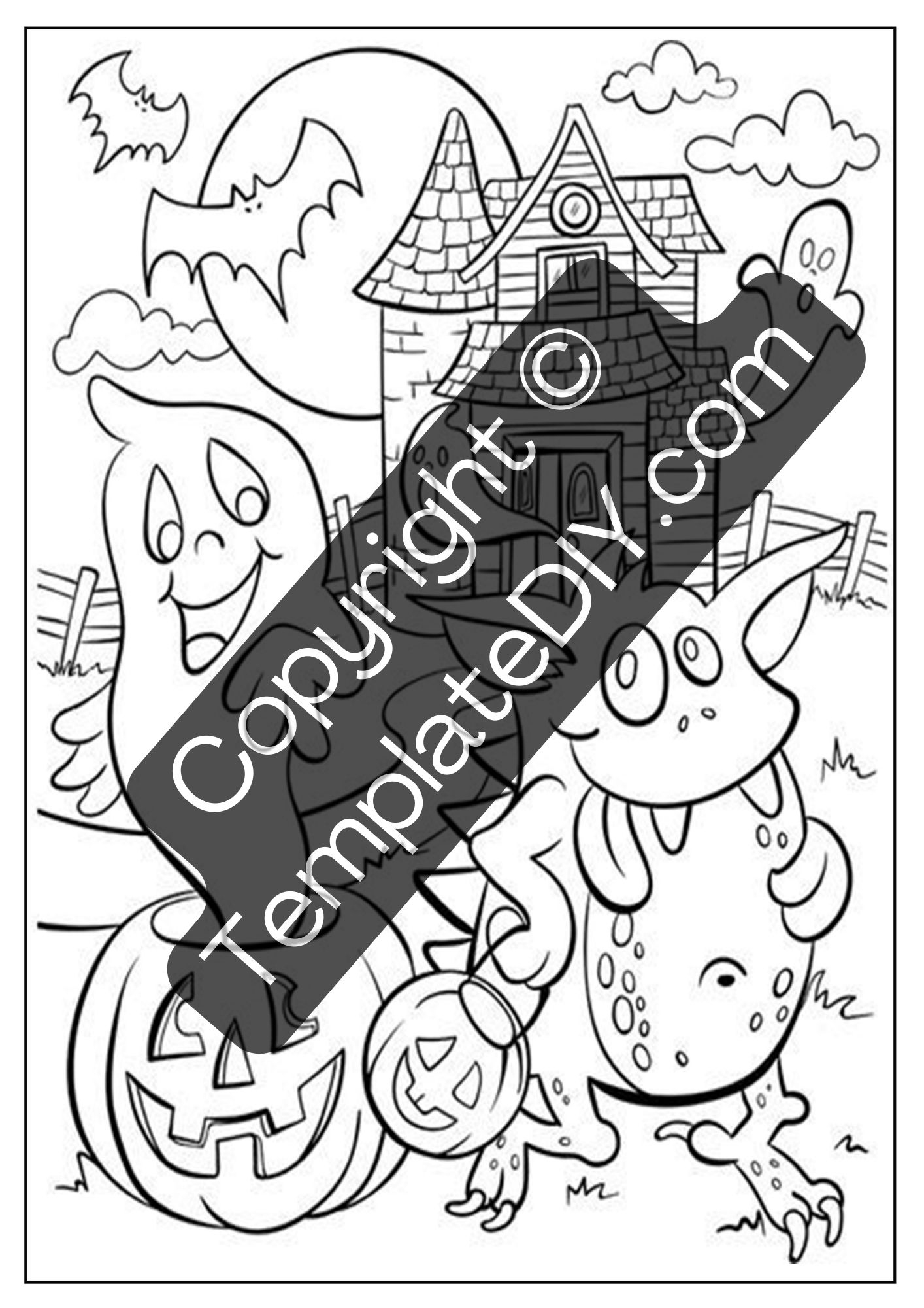 Crayola Halloween Coloring Pages Template Printable PDF Crayola Halloween Coloring Pages Template Printable PDF