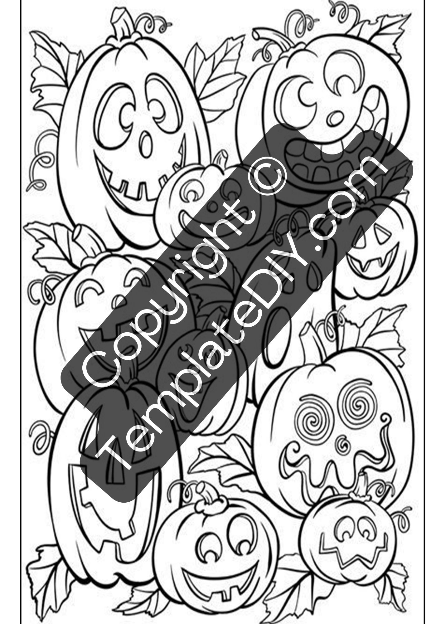 Crayola Halloween Coloring Pages Template Printable PDF Crayola Halloween Coloring Pages Template Printable PDF