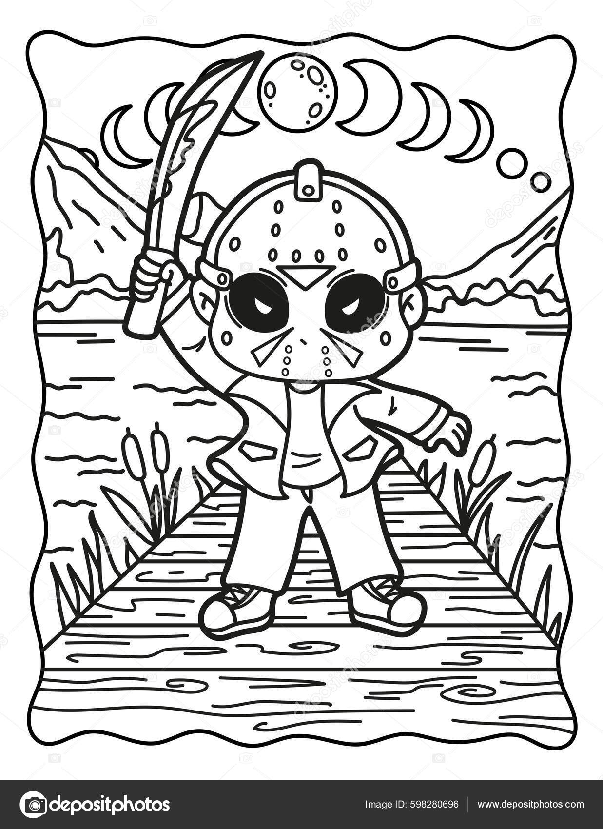 horror scary halloween coloring pages horror scary halloween coloring pages