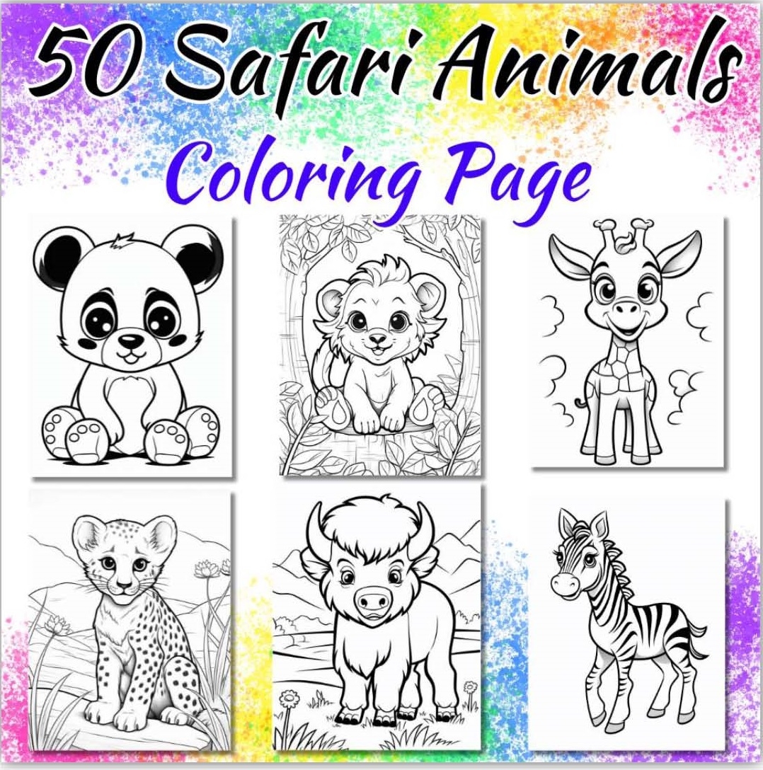 Cute 50 Safari Animals Coloring Page For Kids The Captivating World Of Africa Made By Teachers Cute 50 Safari Animals Coloring Page For Kids The Captivating World Of Africa Made By Teachers