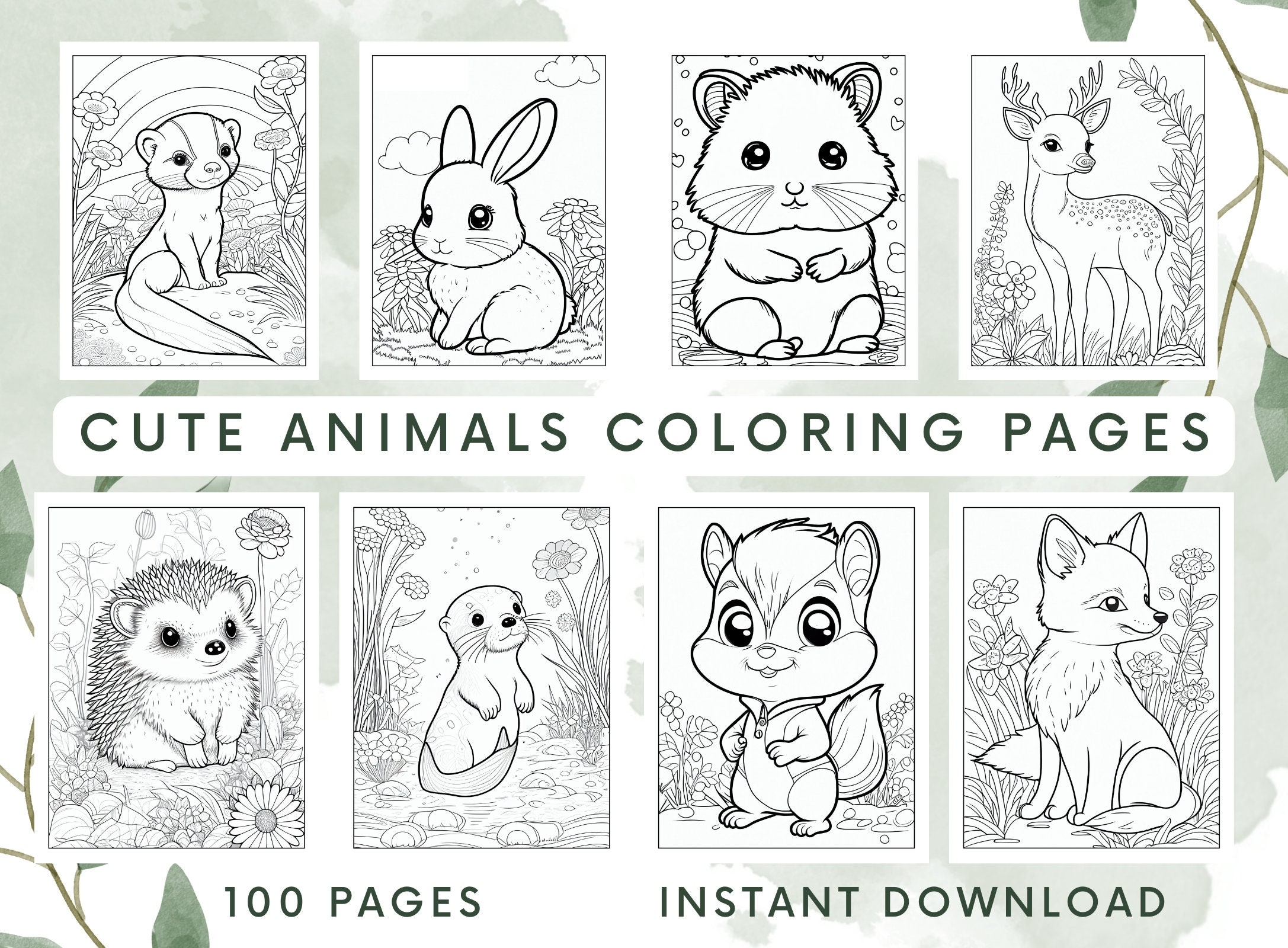 cute colouring pages of animals