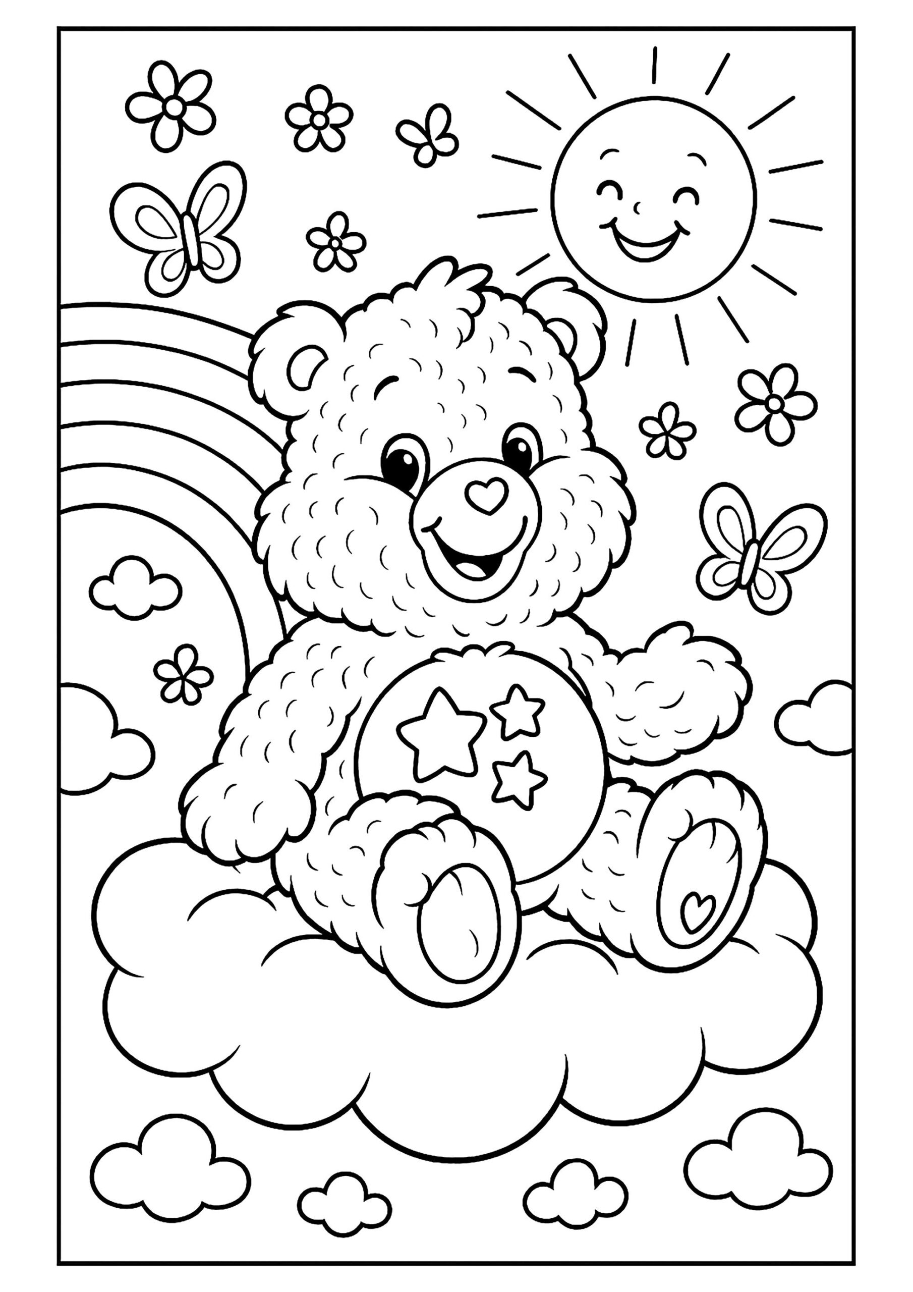 cute bear coloring pages