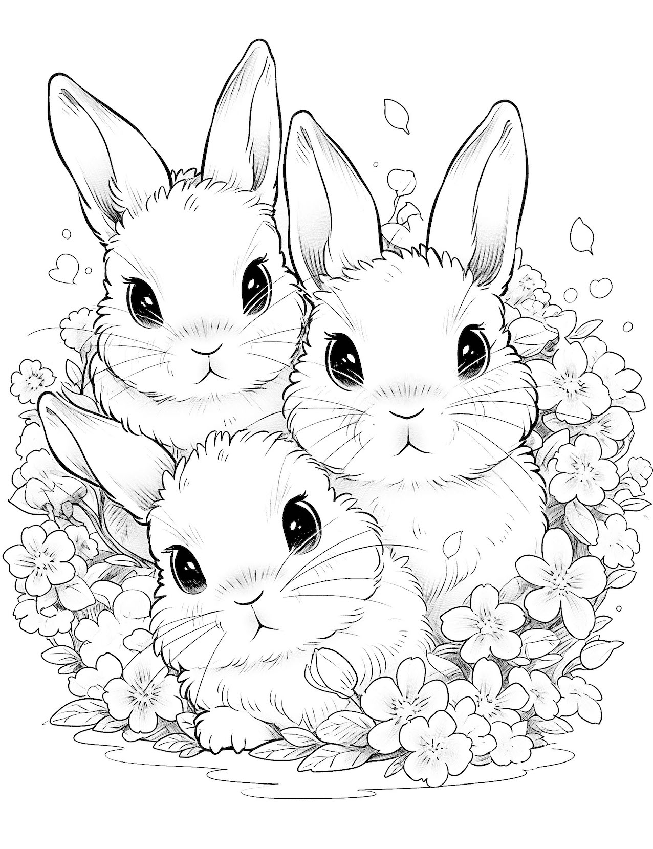 baby bunny coloring page baby bunny coloring page