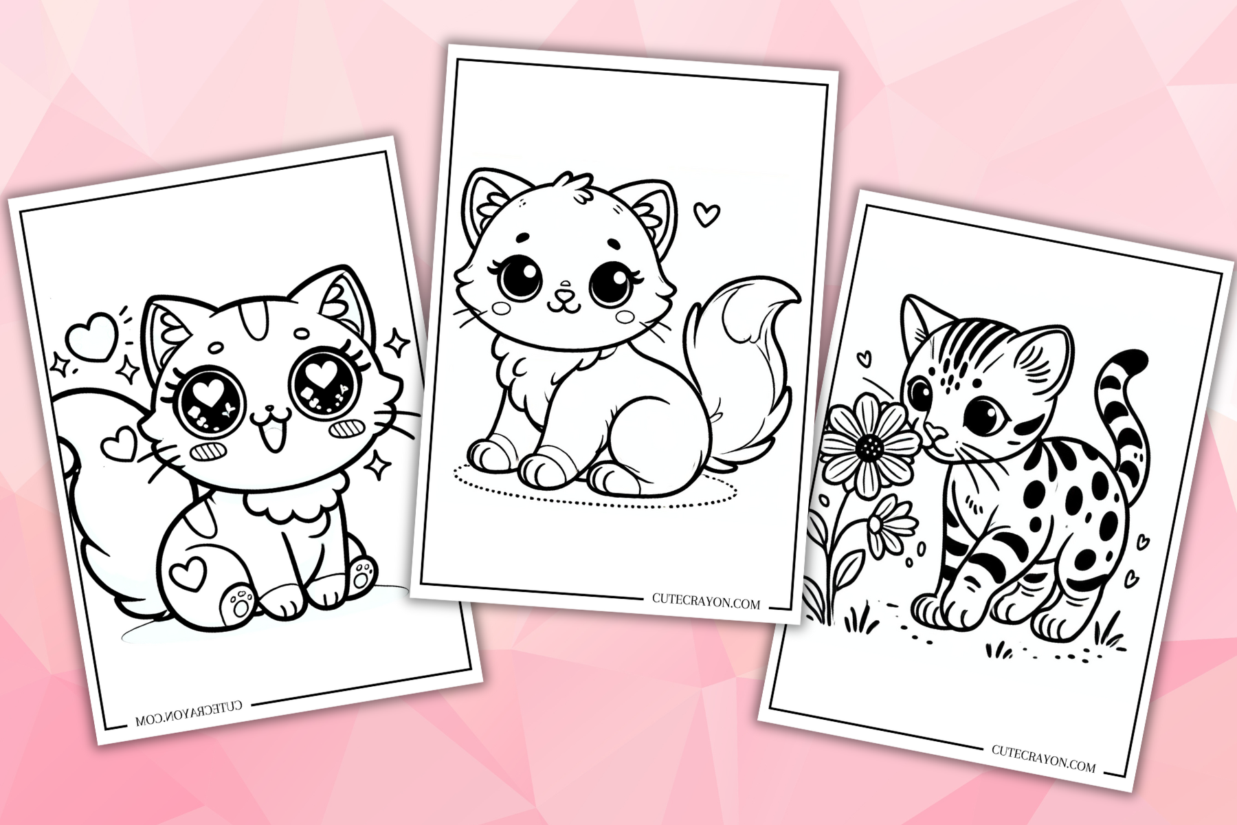 Cute Cat Coloring Pages They Are FREE And OMG Really CUTE  Cute Cat Coloring Pages They Are FREE And OMG Really CUTE