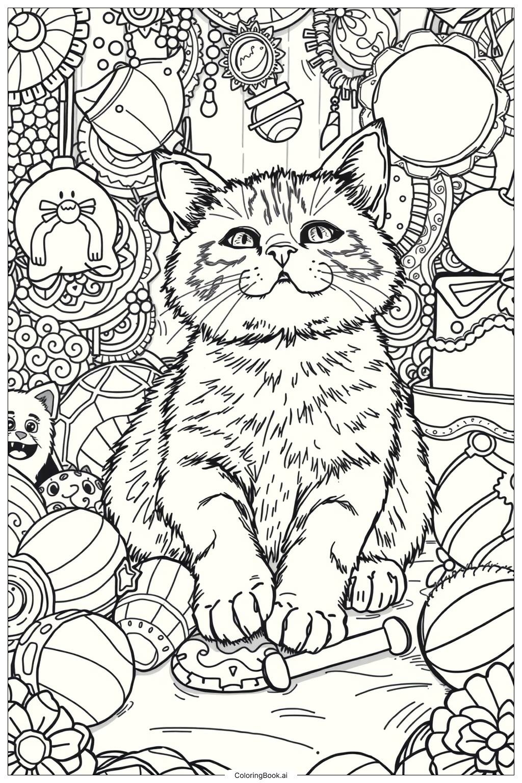 cute cat coloring page cute cat coloring page