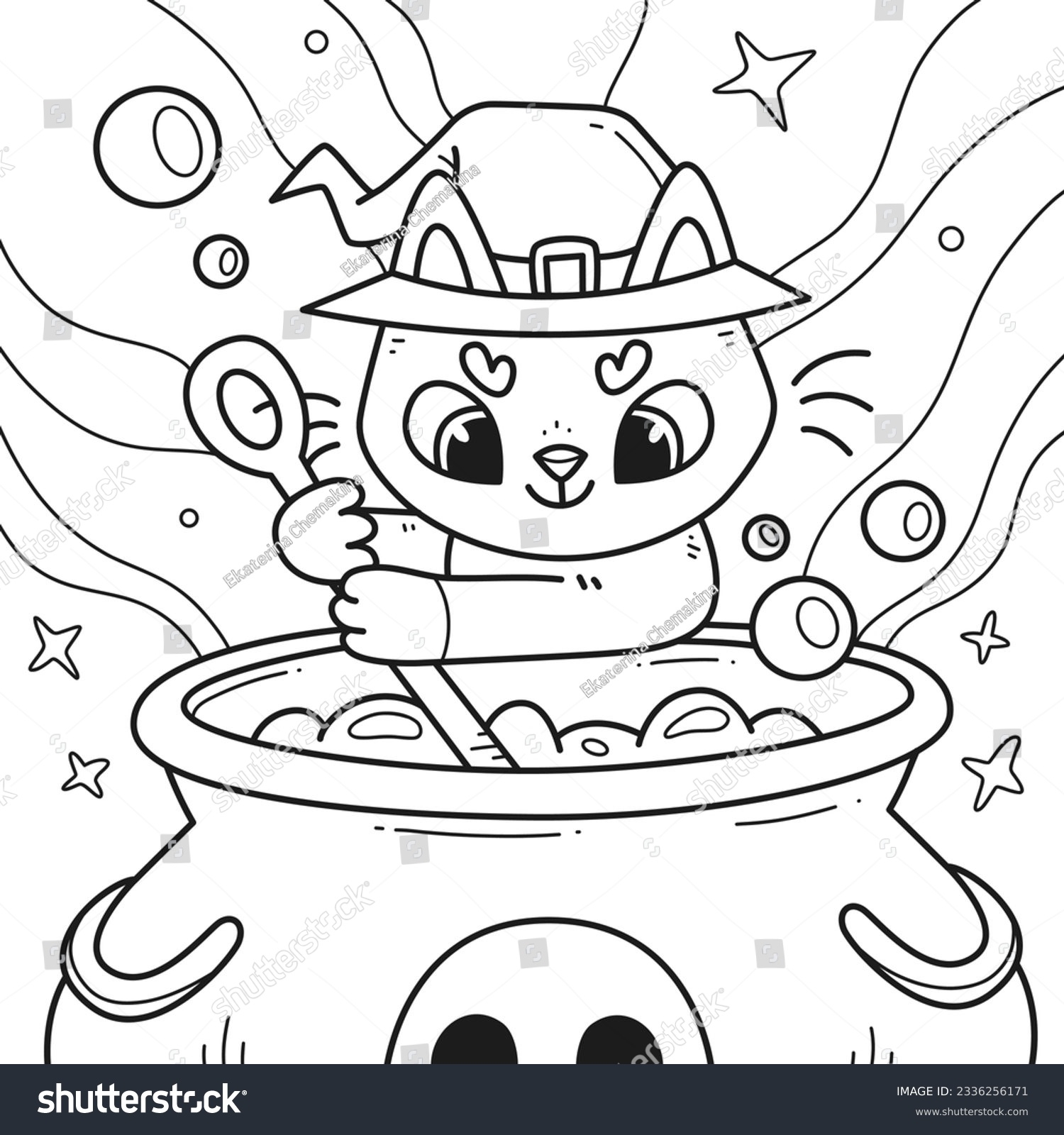 Cute Childrens Halloween Coloring Book Kitten Stock Vector Royalty Free 2336256171 Shutterstock Cute Childrens Halloween Coloring Book Kitten Stock Vector Royalty Free 2336256171 Shutterstock