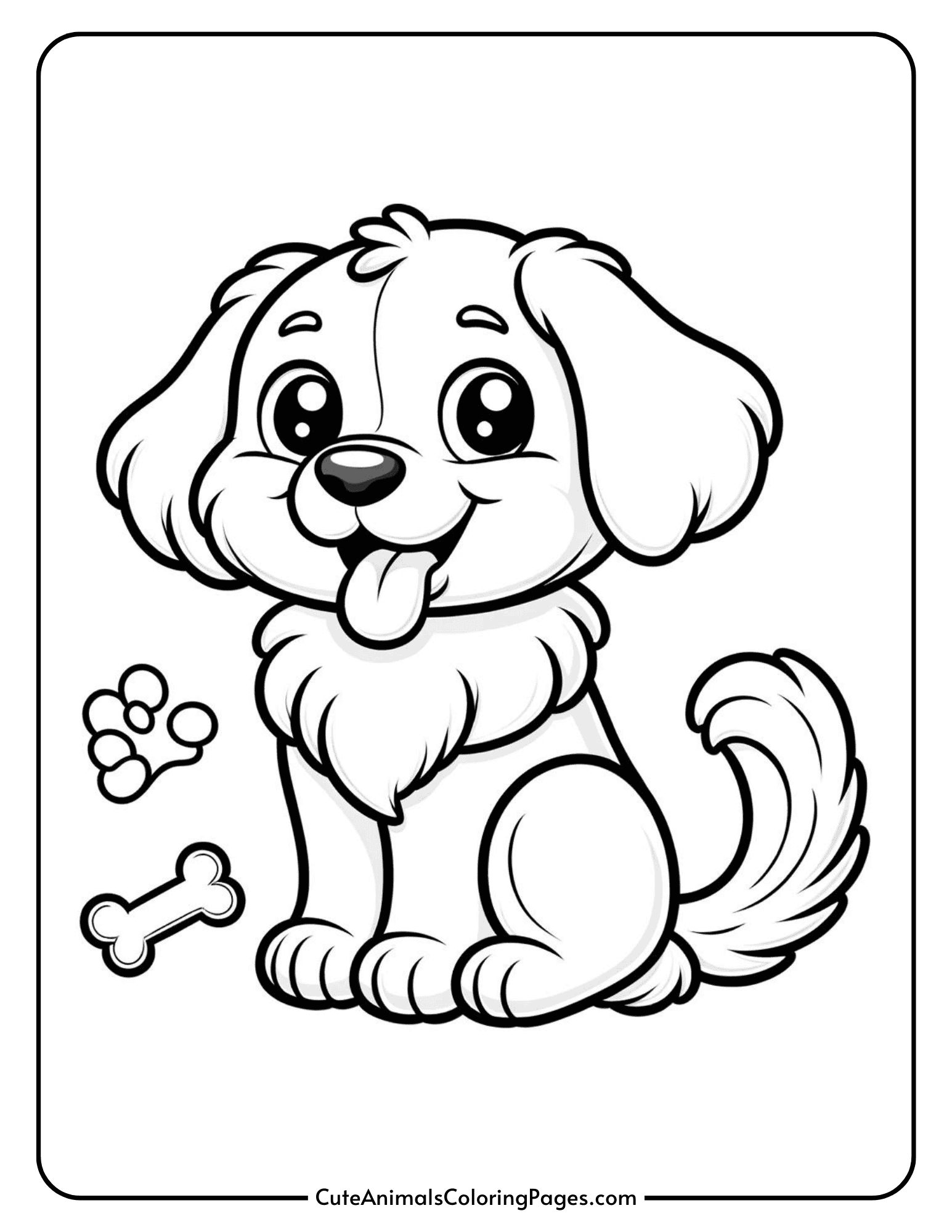 Cute Dog Coloring Pages 13 Free PDF Pages Cute Animals Coloring Pages Cute Dog Coloring Pages 13 Free PDF Pages Cute Animals Coloring Pages