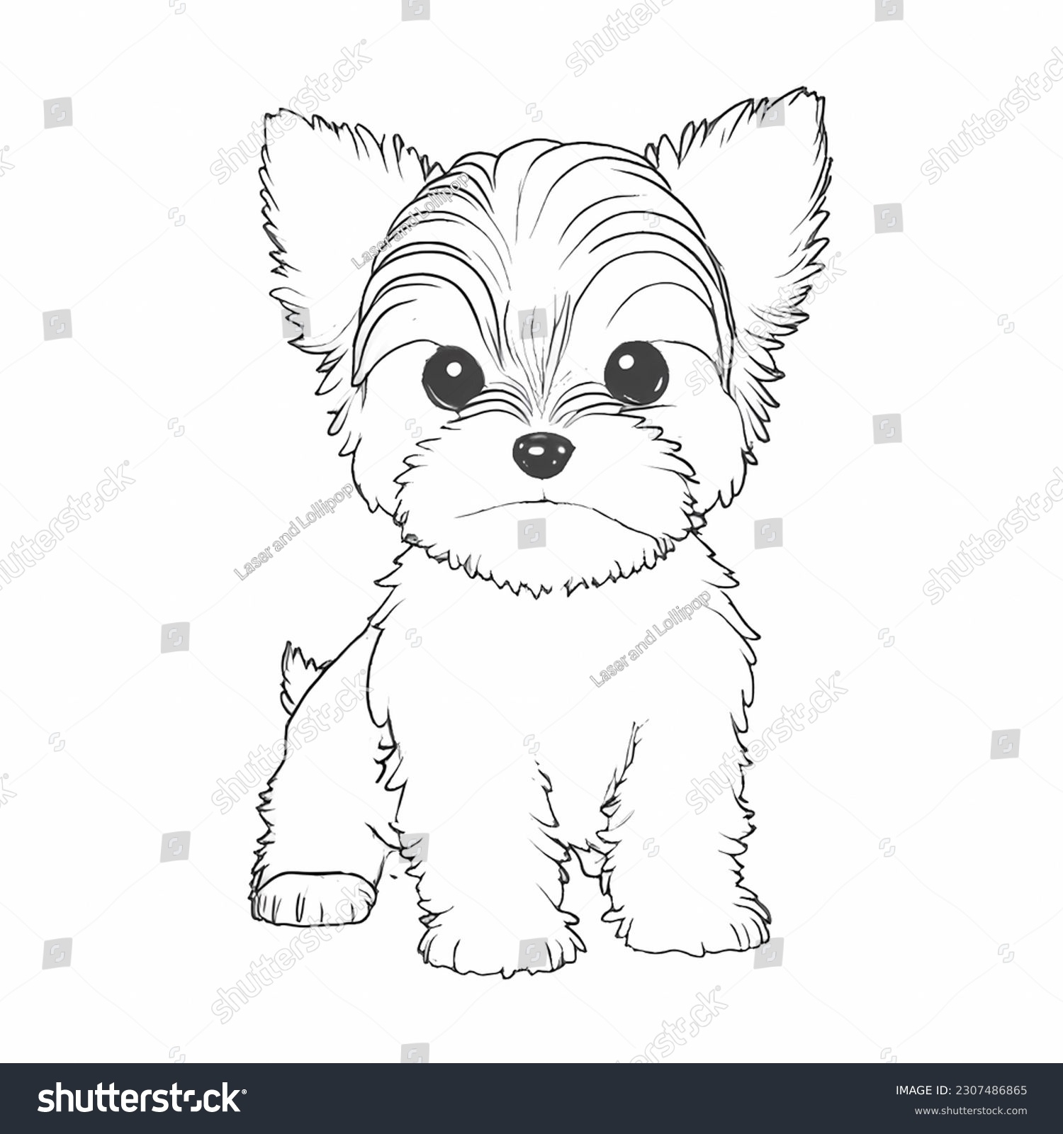 Cute Dog Coloring Pages Kids Stock Illustration 2307486865 Shutterstock Cute Dog Coloring Pages Kids Stock Illustration 2307486865 Shutterstock