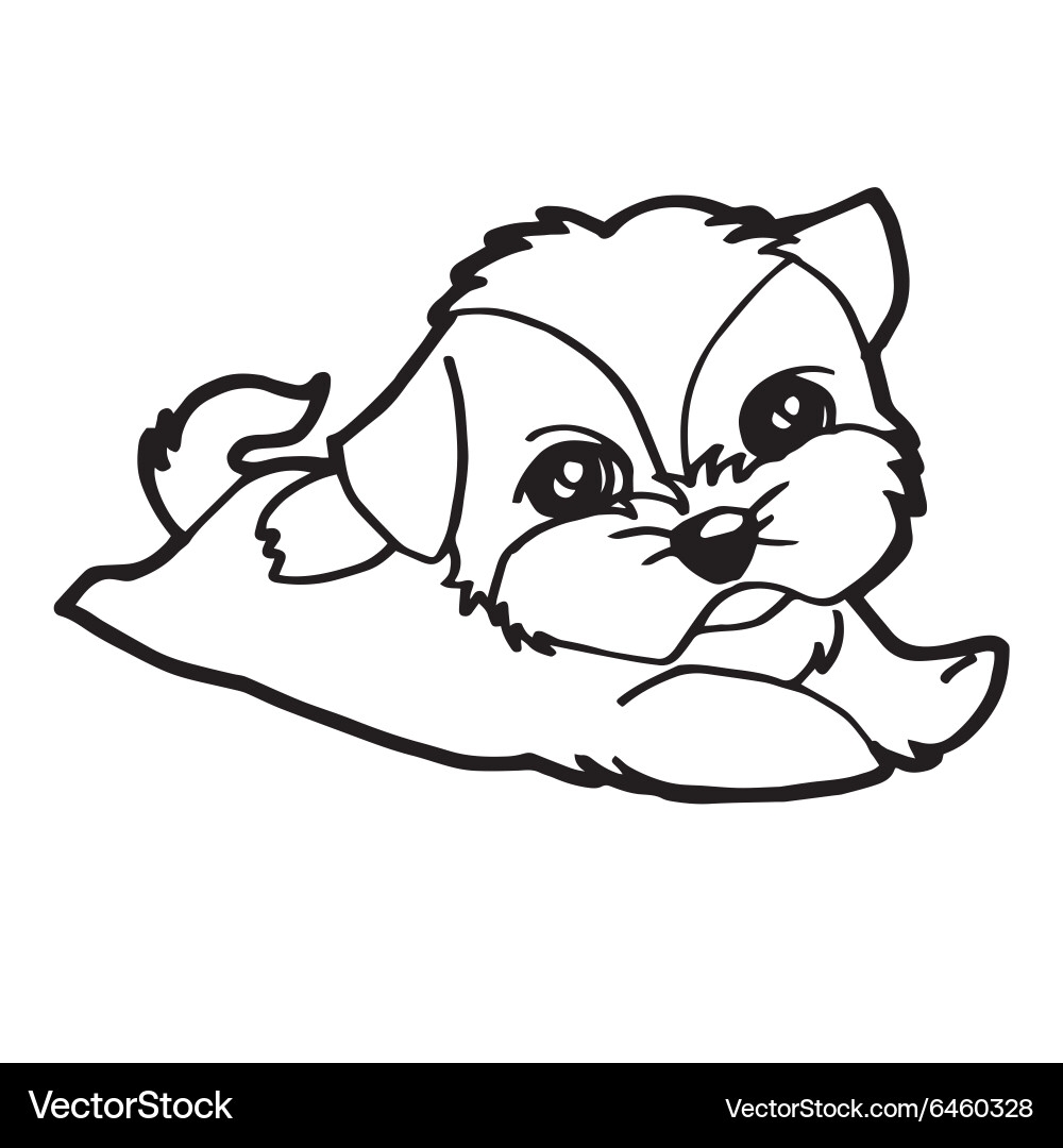 cute dog coloring page cute dog coloring page