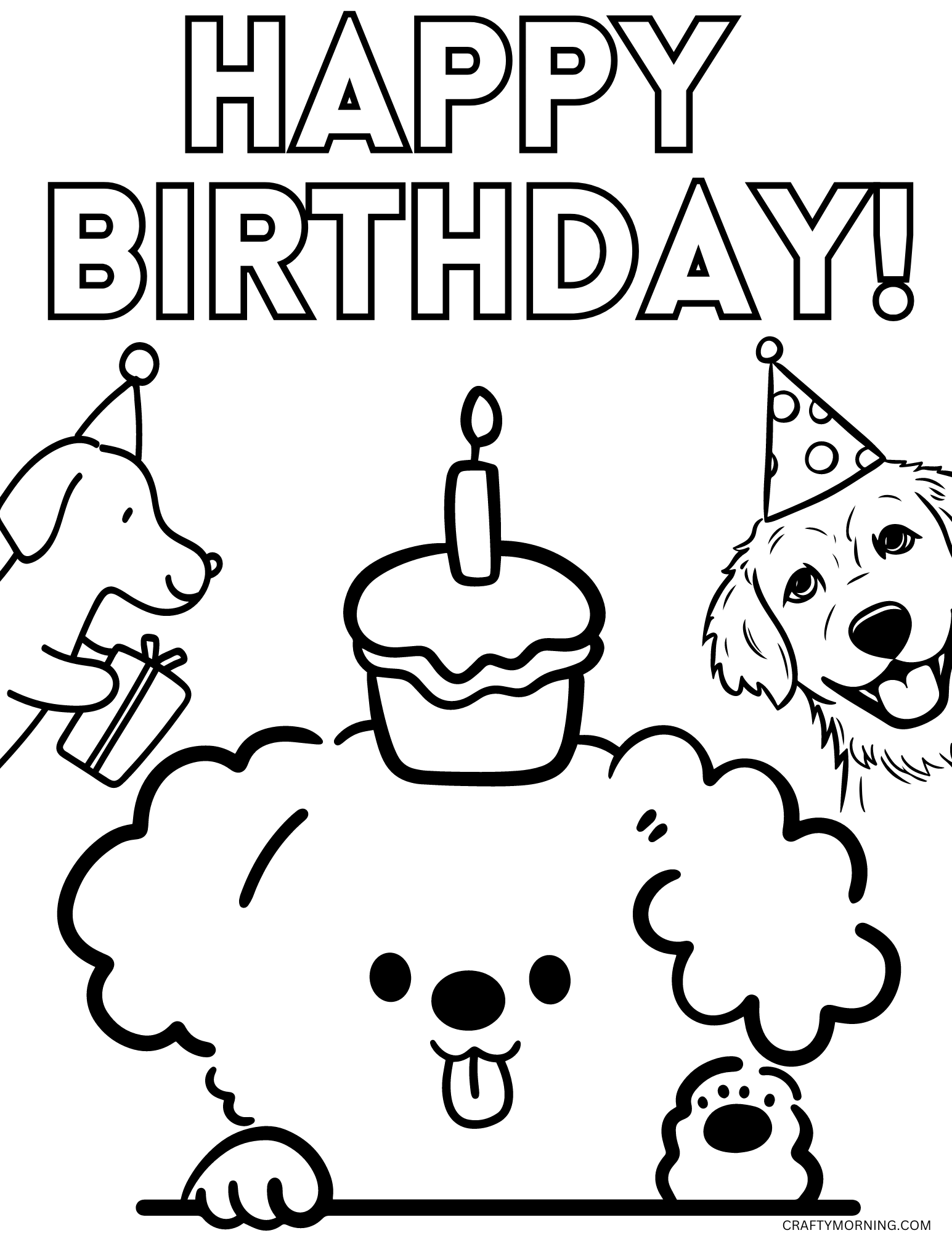 coloring pages for a birthday coloring pages for a birthday