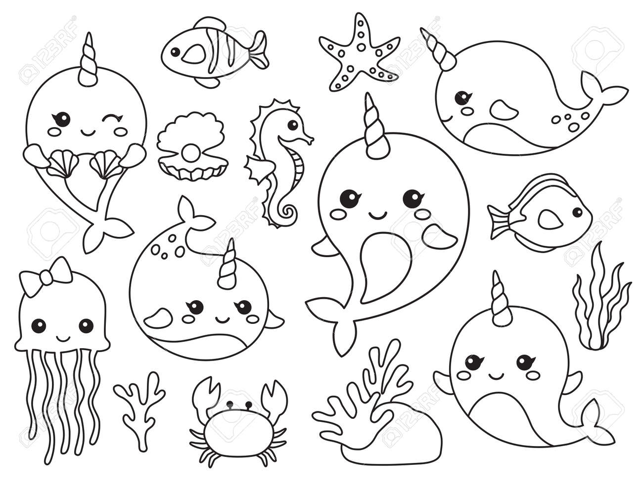 cute sea animal coloring pages cute sea animal coloring pages