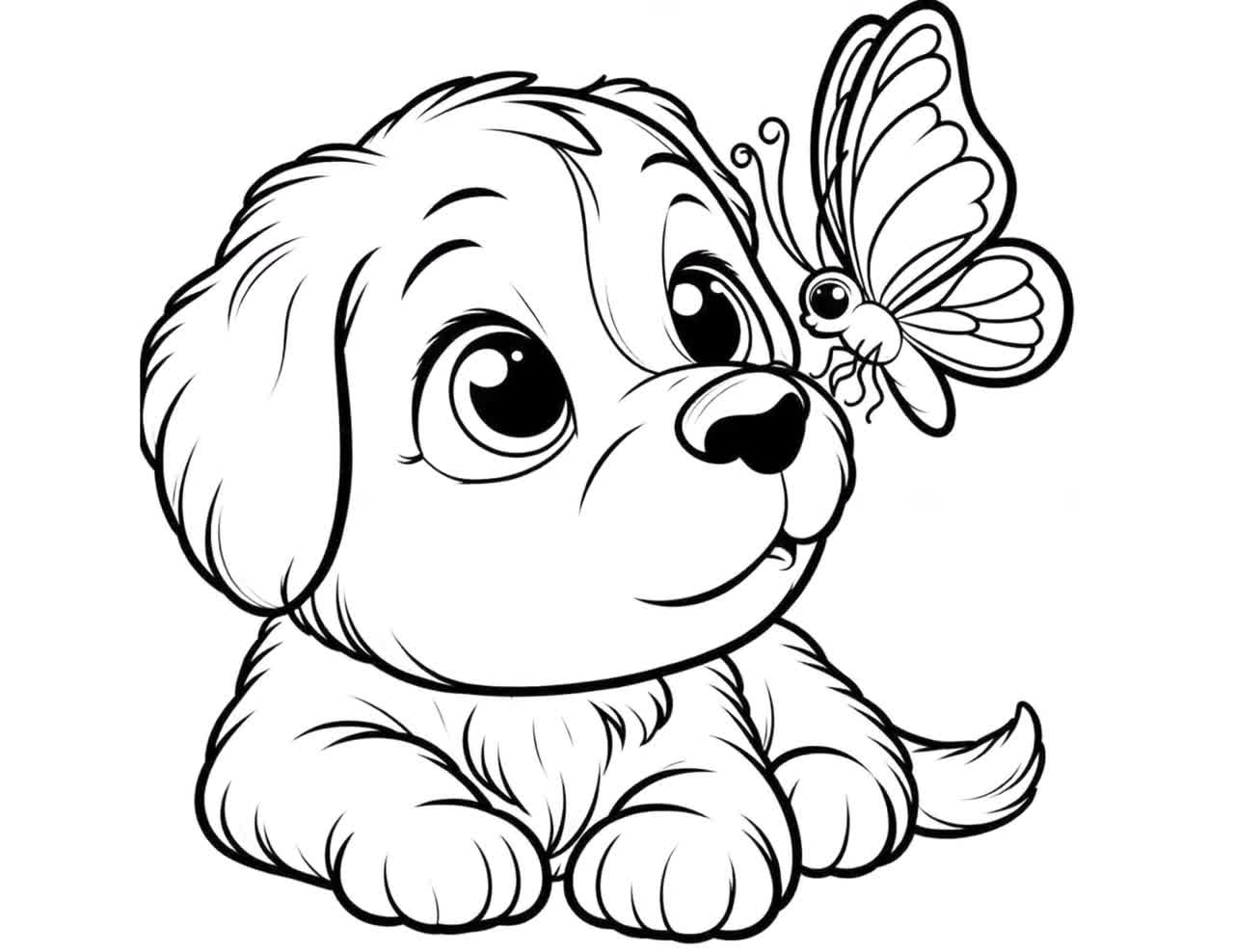 cute coloring pictures of puppies cute coloring pictures of puppies