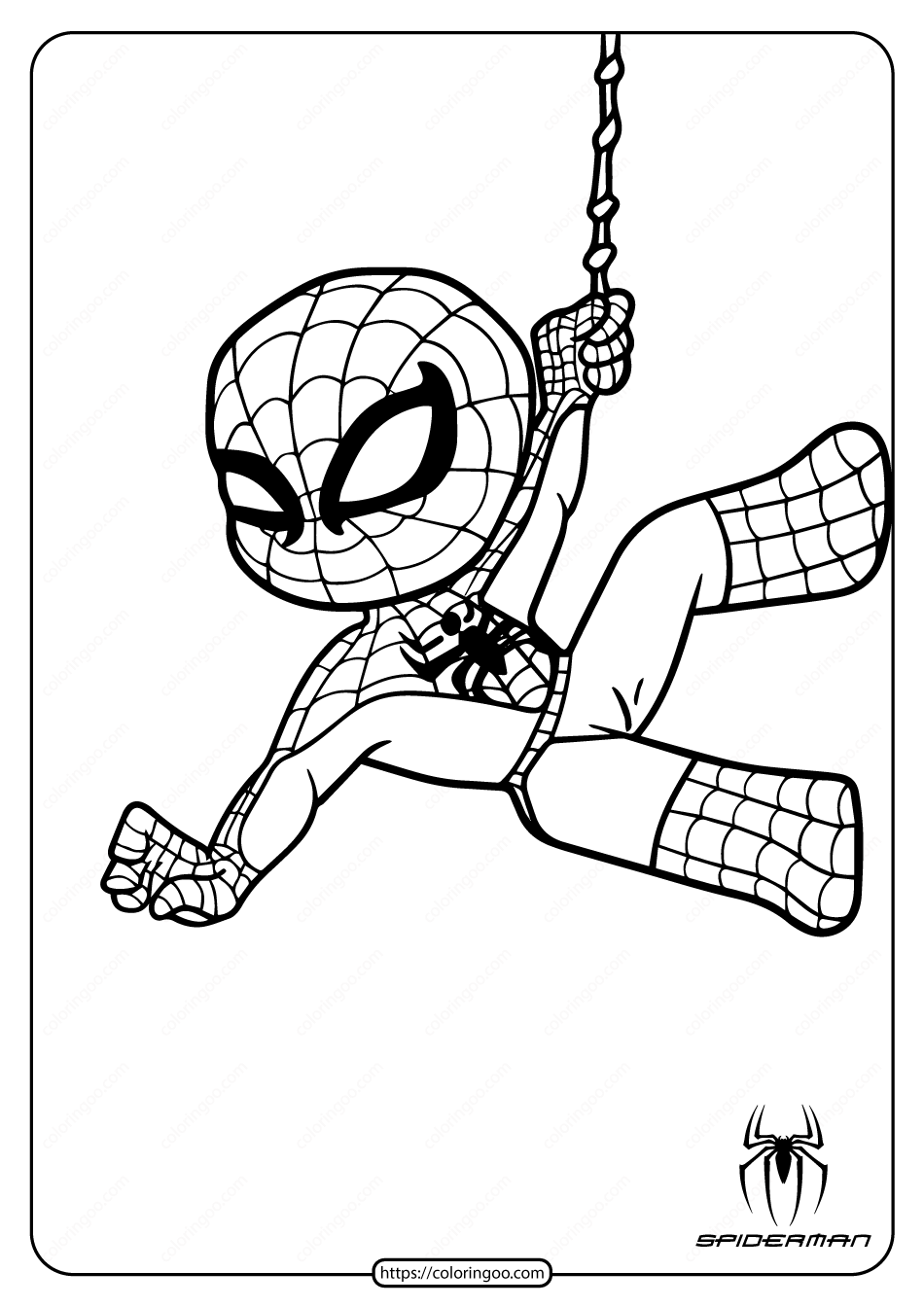 cute spider man coloring pages cute spider man coloring pages