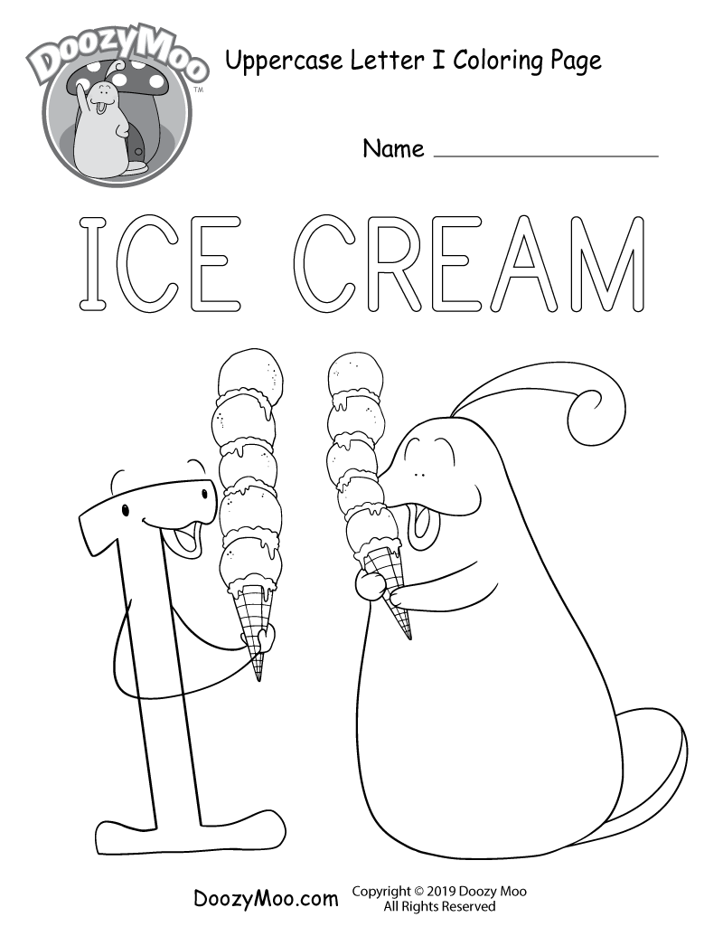 letter i coloring pages letter i coloring pages