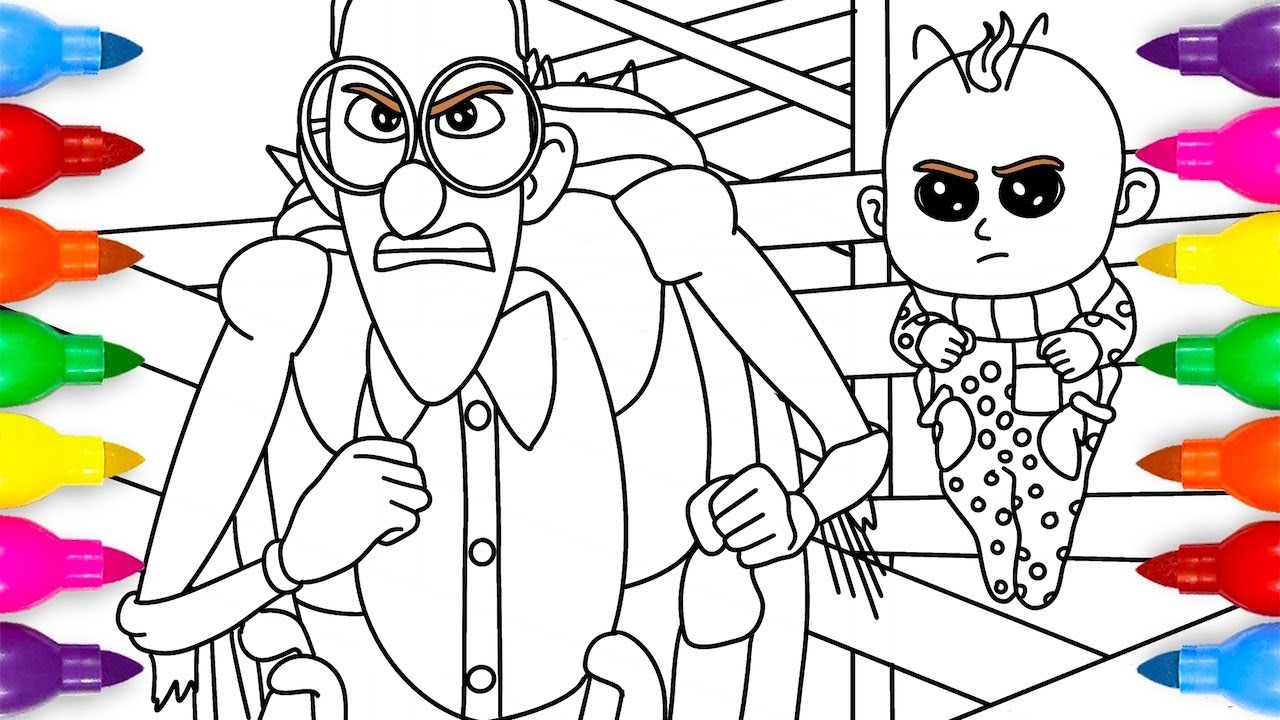 Despicable Me 4 Maxime And Gru Jr Coloring Page YouTube Despicable Me 4 Maxime And Gru Jr Coloring Page YouTube