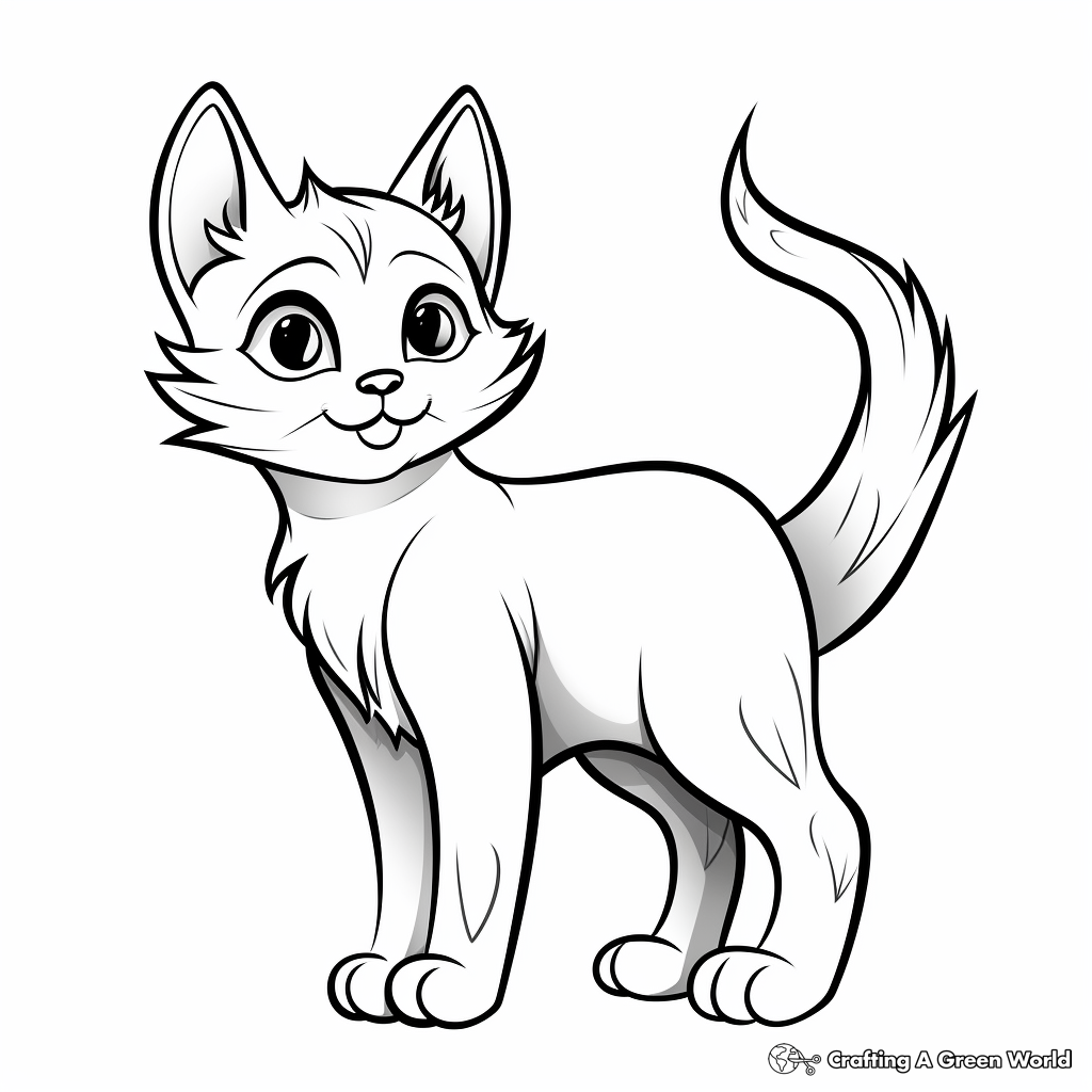 Detailed Cat Coloring Pages Free Printable  Detailed Cat Coloring Pages Free Printable