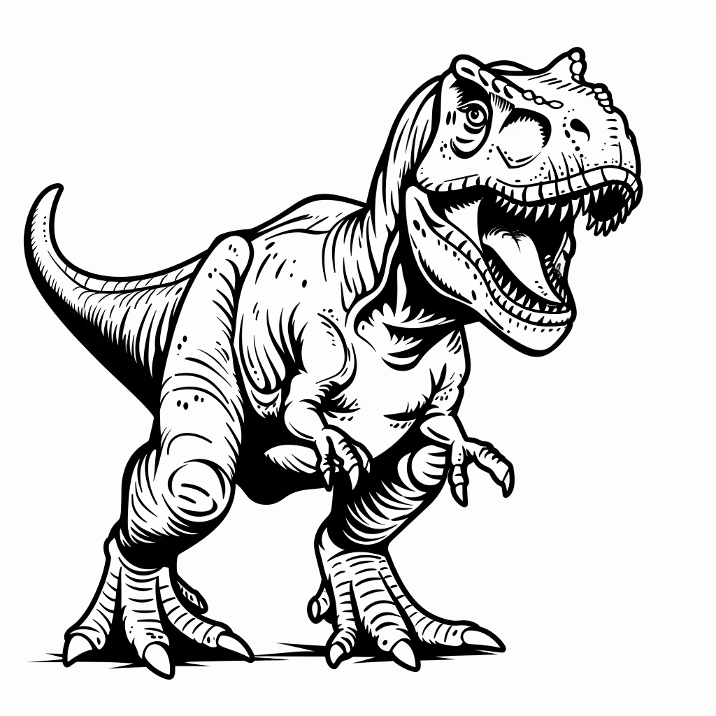 Dinosaur Coloring Pages Free Printable DrawingEZ
