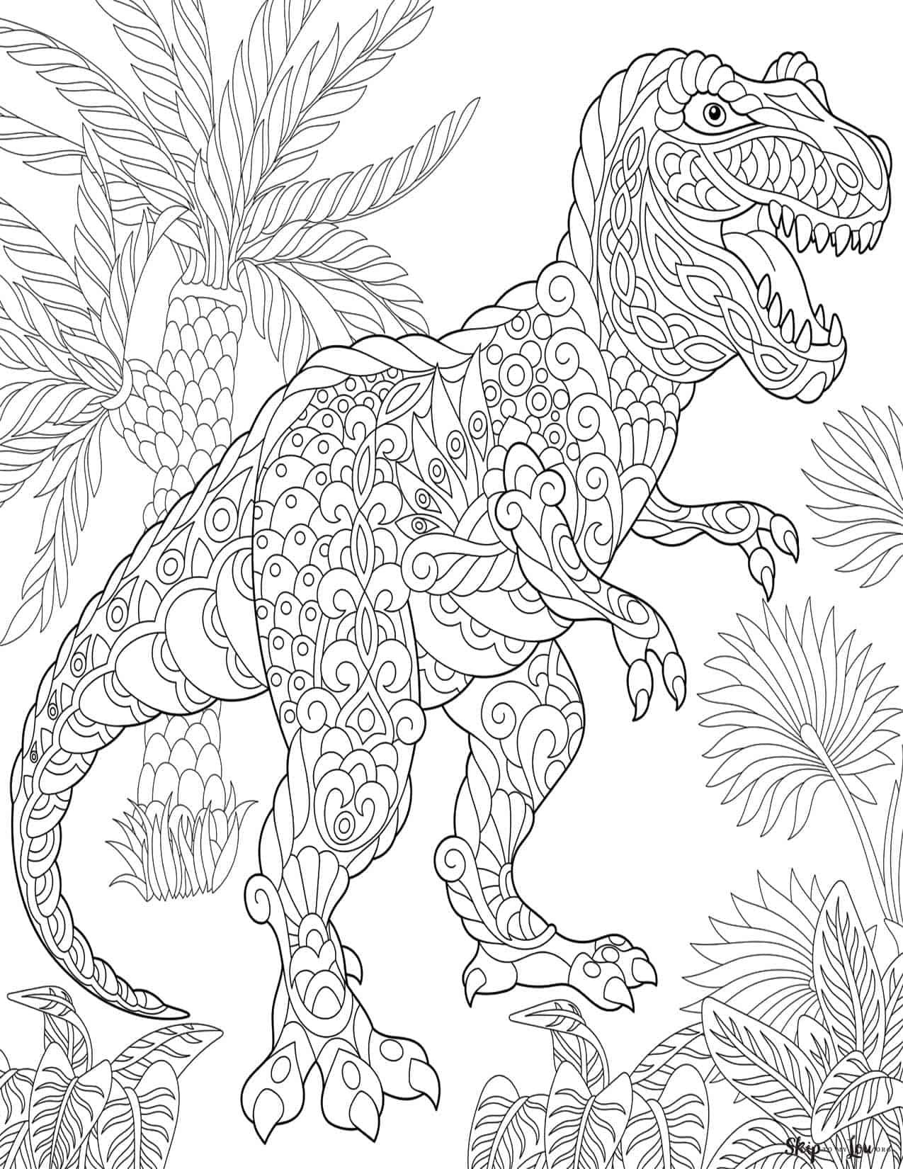 dinosaur printable coloring sheets