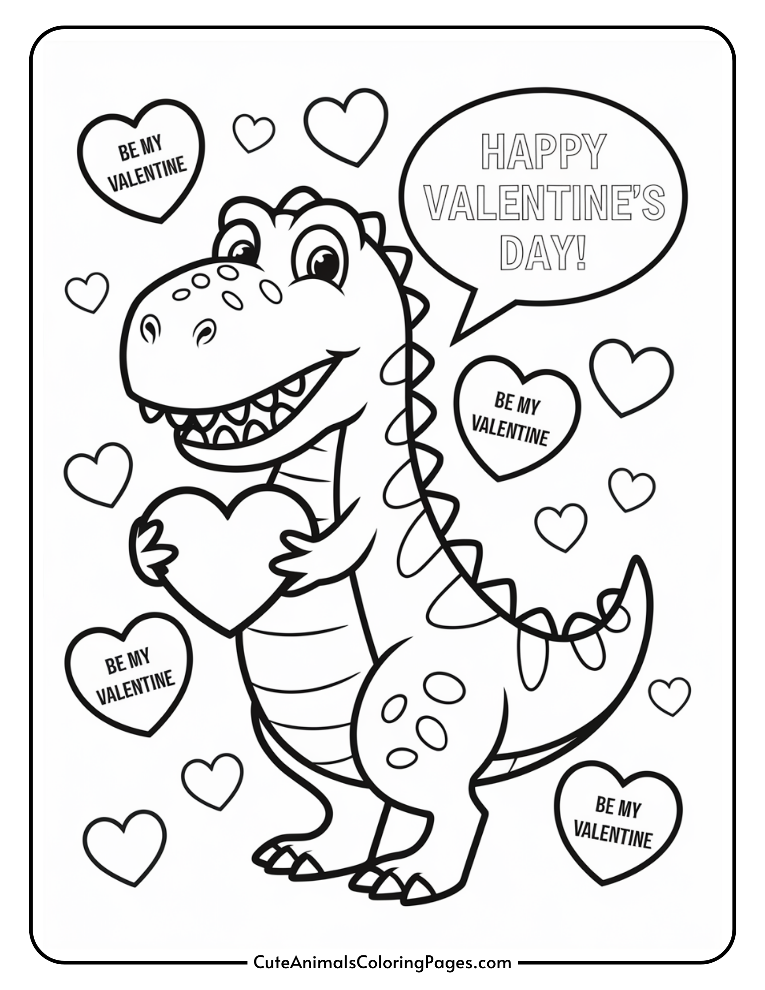 valentine coloring pages for kids