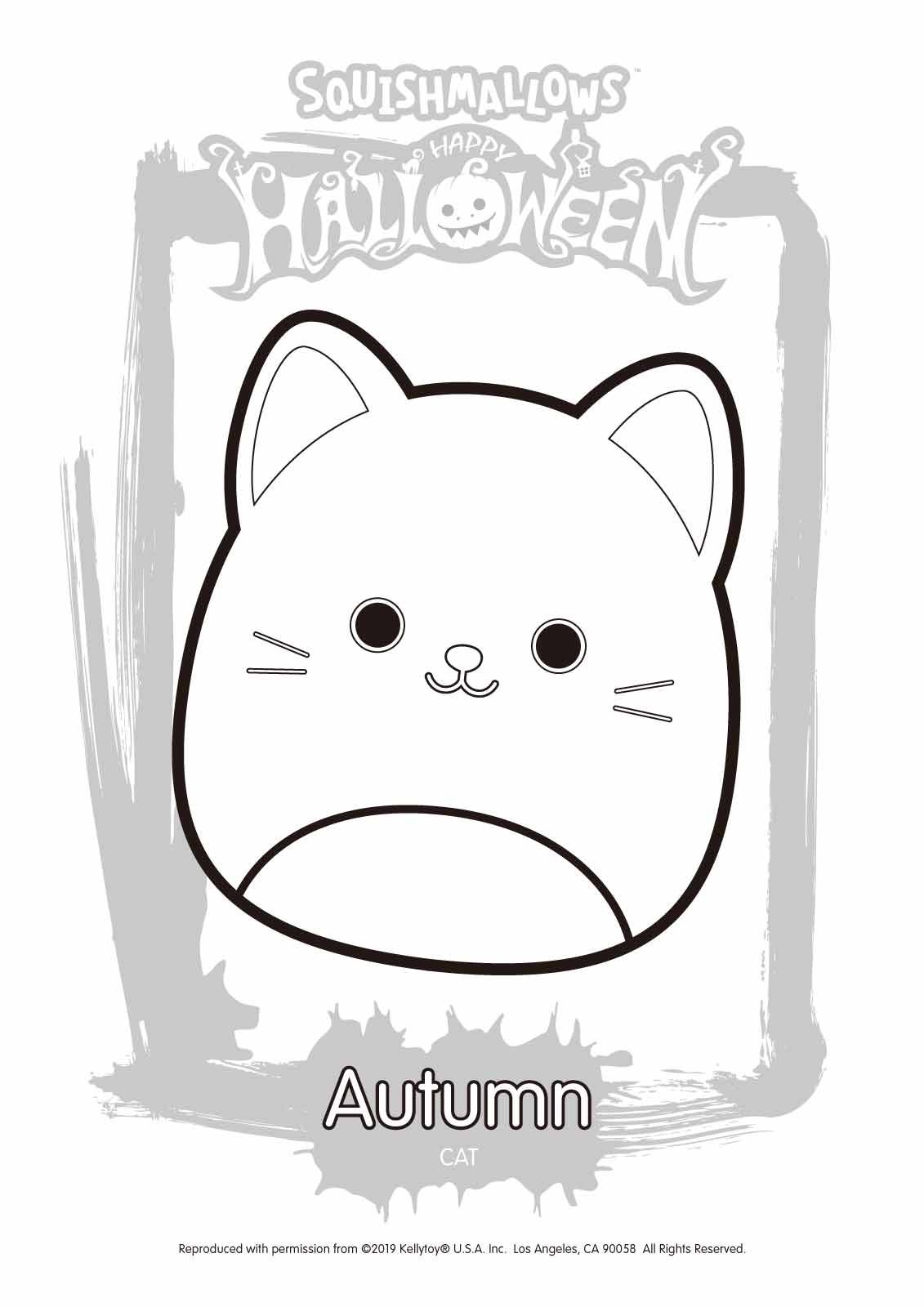 halloween squishmallows coloring pages