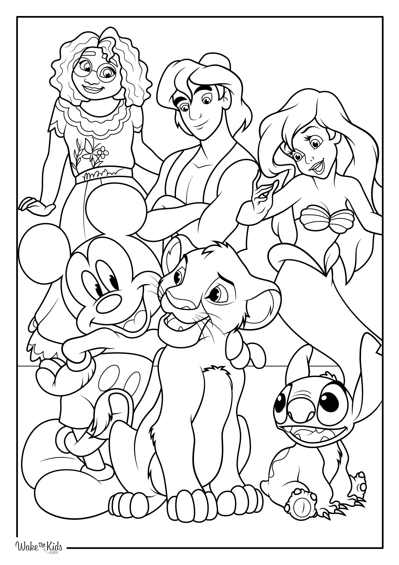 disney coloring pictures free