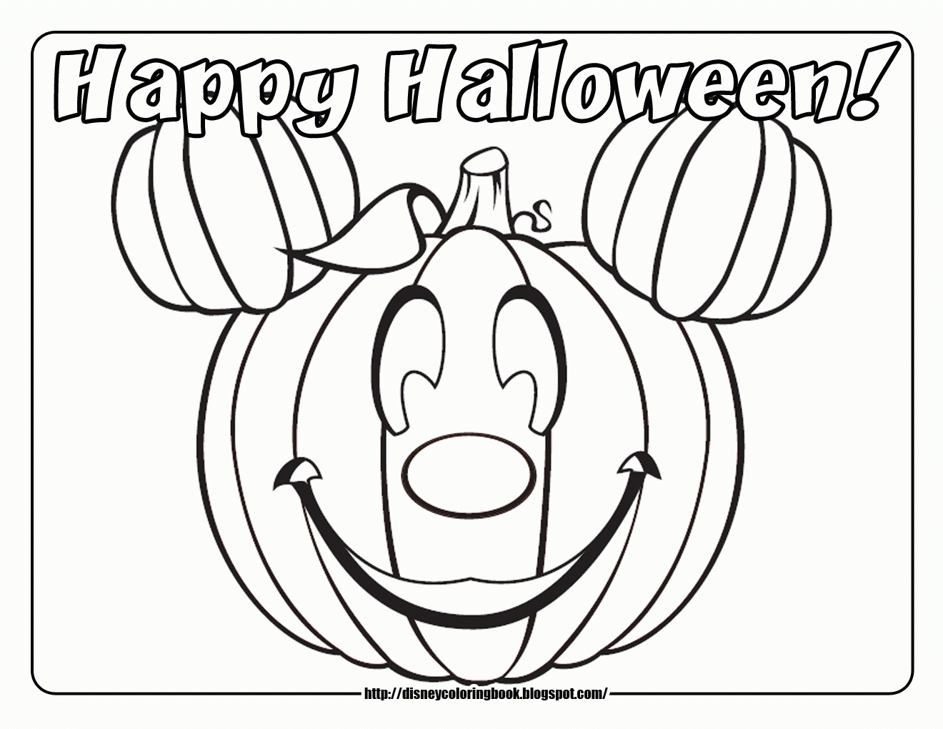 Disney Halloween Coloring Pages Books 100 FREE And Printable   Disney Halloween Coloring Pages Books 100 FREE And Printable