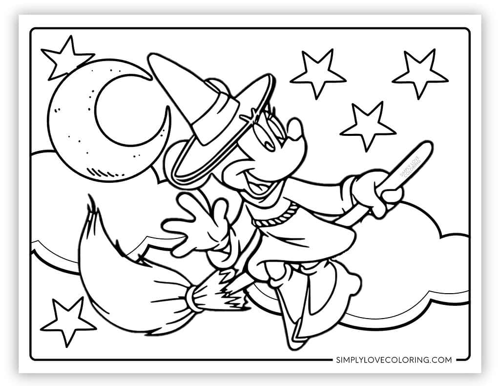Disney Halloween Coloring Pages Free PDF Printables Simply Love Coloring Disney Halloween Coloring Pages Free PDF Printables Simply Love Coloring