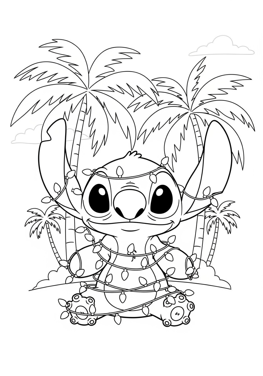 Disney Stitch Coloring Page Free Printable For Kids Disney Stitch Coloring Page Free Printable For Kids