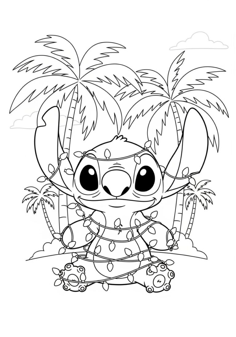 Disney Stitch Coloring Page Free Printable For Kids Disney Stitch Coloring Page Free Printable For Kids
