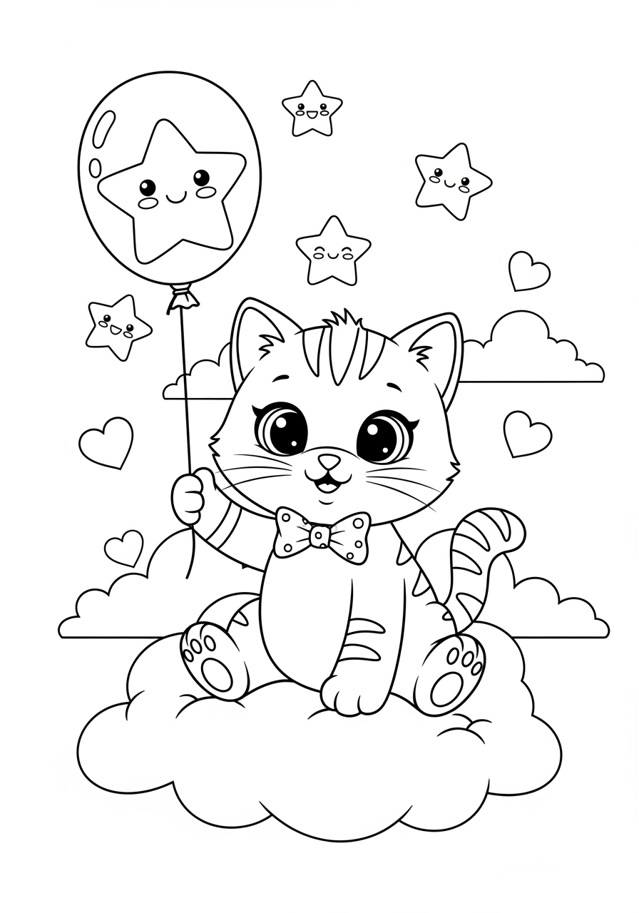 easy cute kitten coloring pages easy cute kitten coloring pages