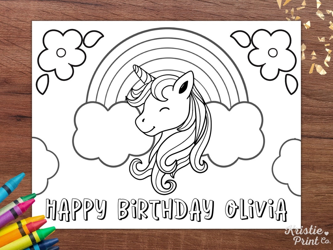 Editable Happy Birthday Coloring Page Printable Unicorn Birthday Unicorn Theme Birthday Party Unicorn Coloring Sheet Party Favors Etsy Sweden Editable Happy Birthday Coloring Page Printable Unicorn Birthday Unicorn Theme Birthday Party Unicorn Coloring Sheet Party Favors Etsy Sweden