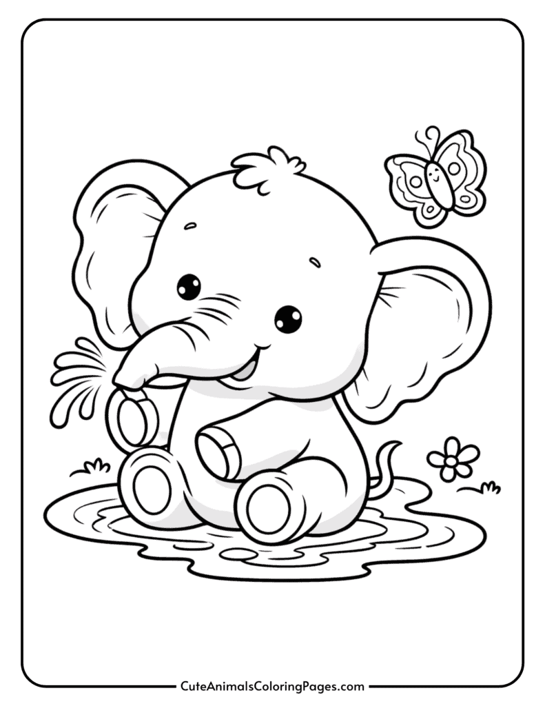 Elephant Coloring Pages 6 Free Printable Pages Cute Animals Coloring Pages Elephant Coloring Pages 6 Free Printable Pages Cute Animals Coloring Pages