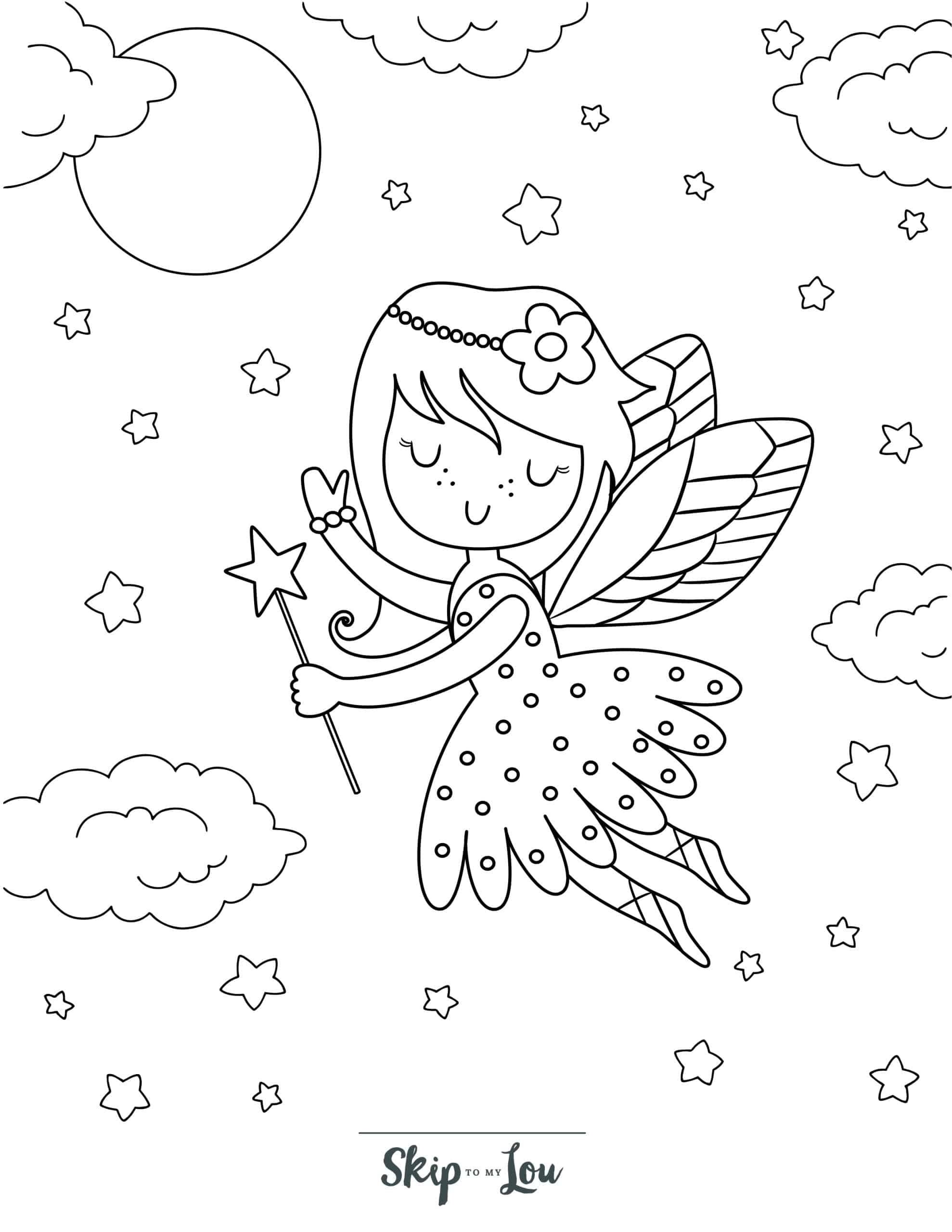 cute fairy coloring pages