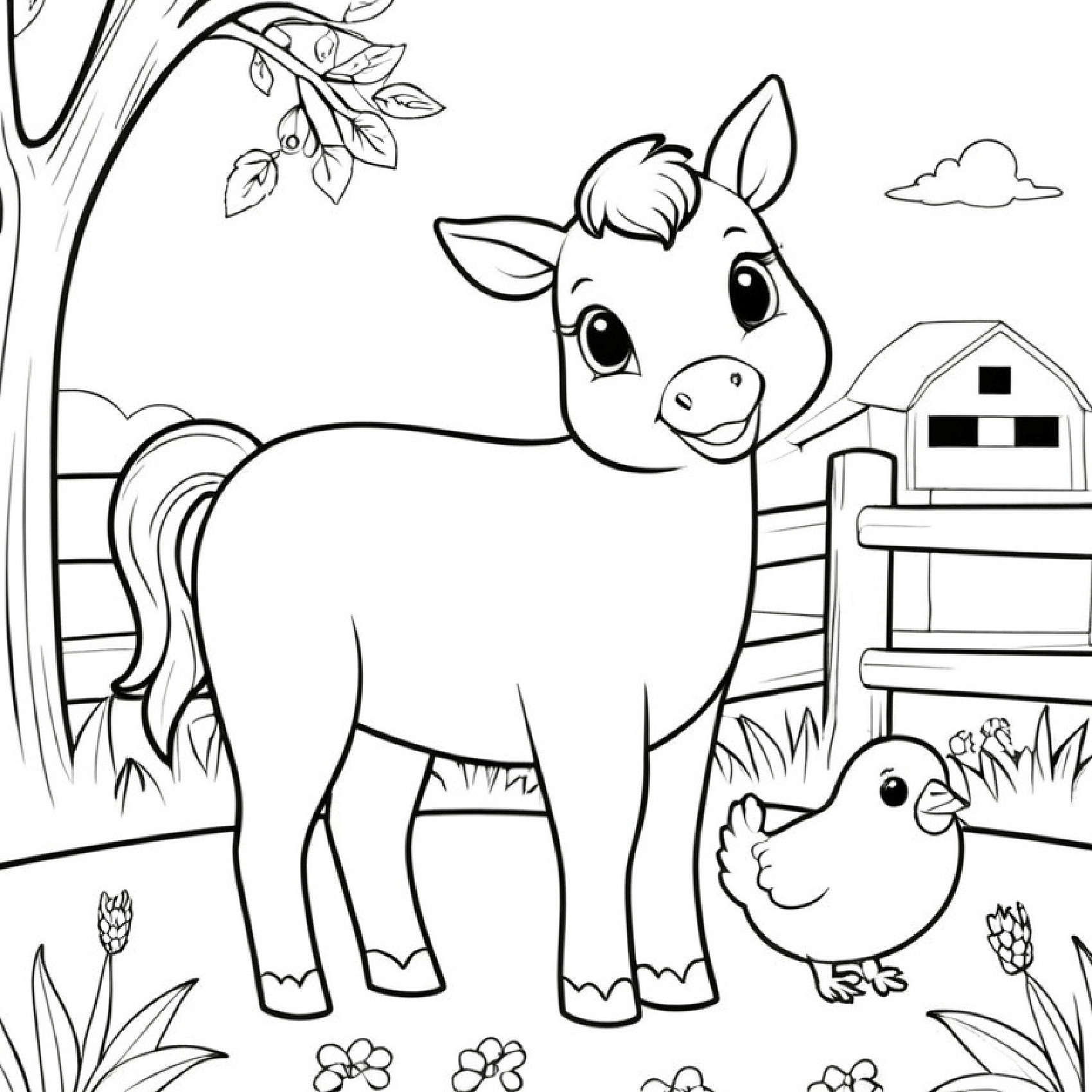 barnyard animals coloring pages barnyard animals coloring pages