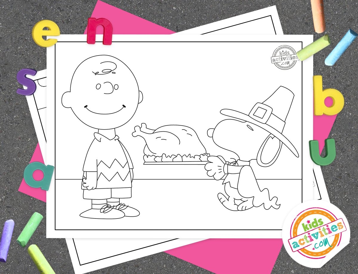 snoopy thanksgiving coloring pages snoopy thanksgiving coloring pages