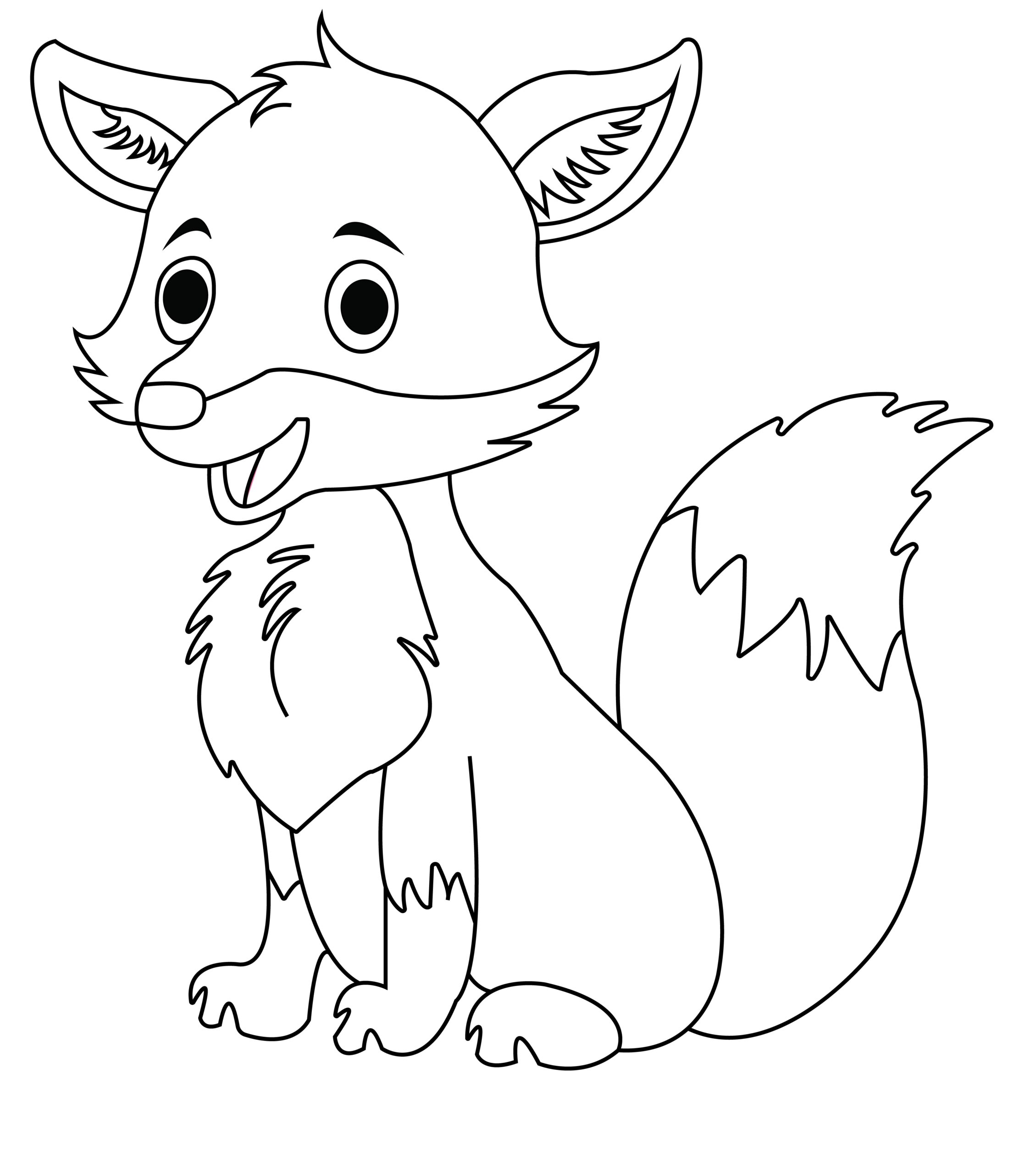 File Fox Coloring Page jpg Wikimedia Commons