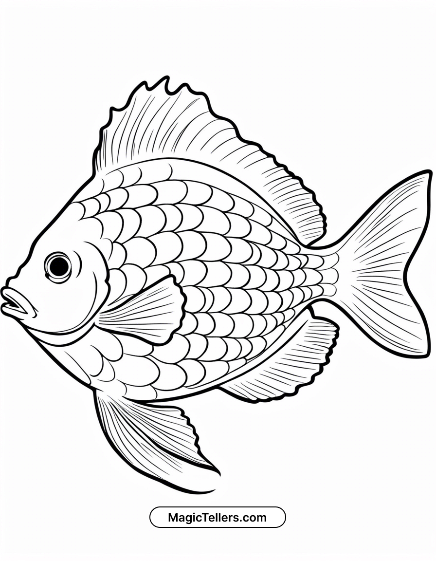 Flounder Coloring Page