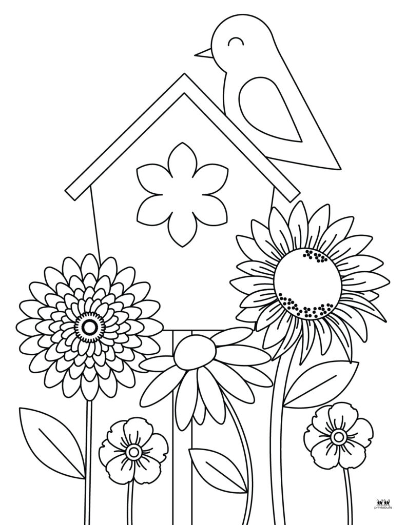 coloring pic of flower coloring pic of flower