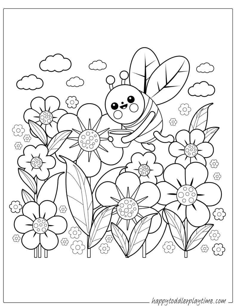 Flower Coloring Pages Happy Toddler Playtime Flower Coloring Pages Happy Toddler Playtime