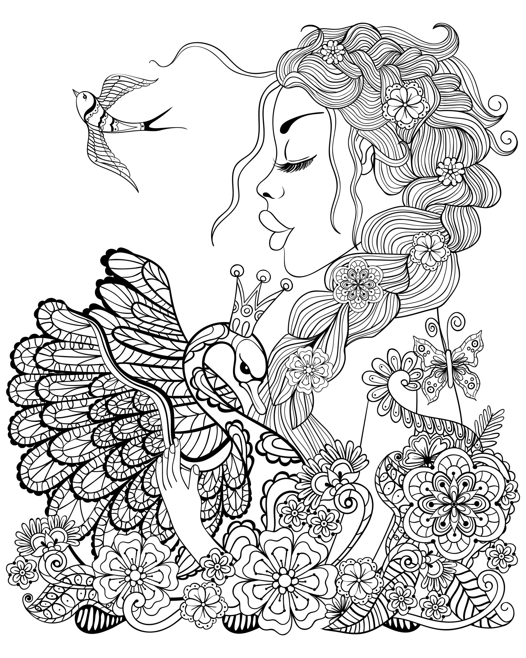 fairy pictures to color for adults