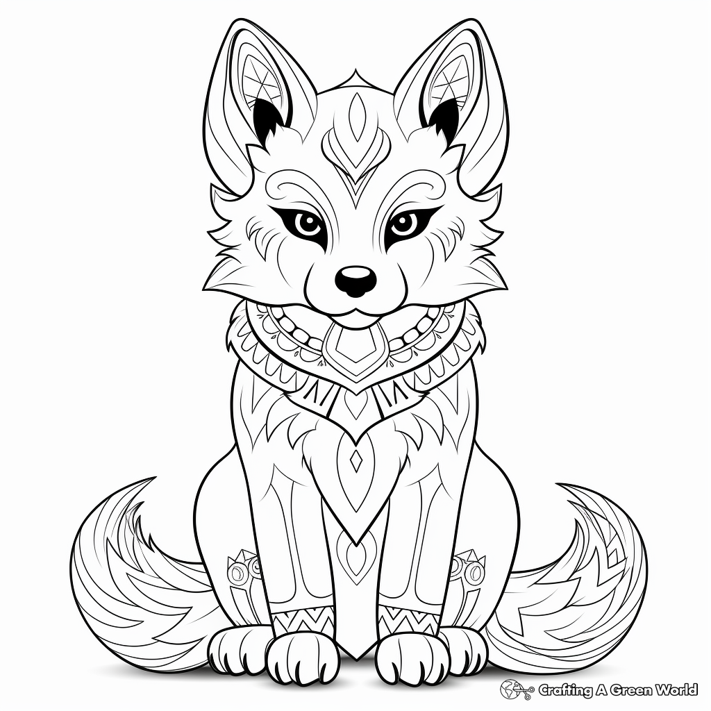 Fox For Adults Coloring Pages Free Printable  Fox For Adults Coloring Pages Free Printable