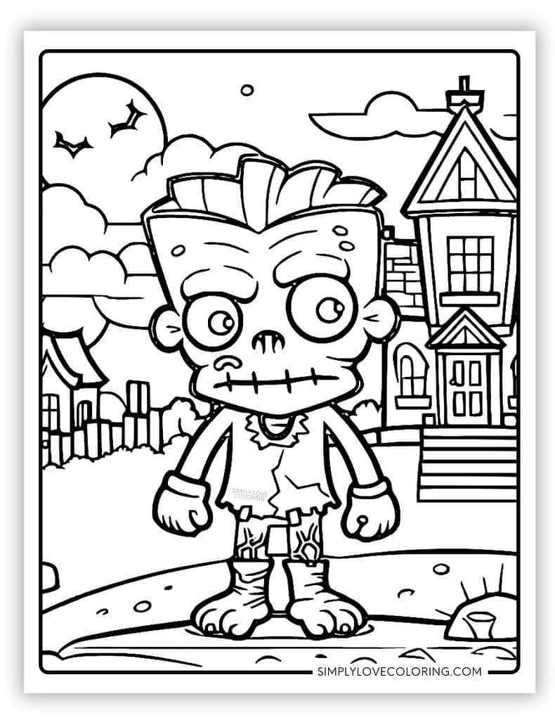 Frankenstein Coloring Pages Free PDF Printables Simply Love Coloring Frankenstein Coloring Pages Free PDF Printables Simply Love Coloring