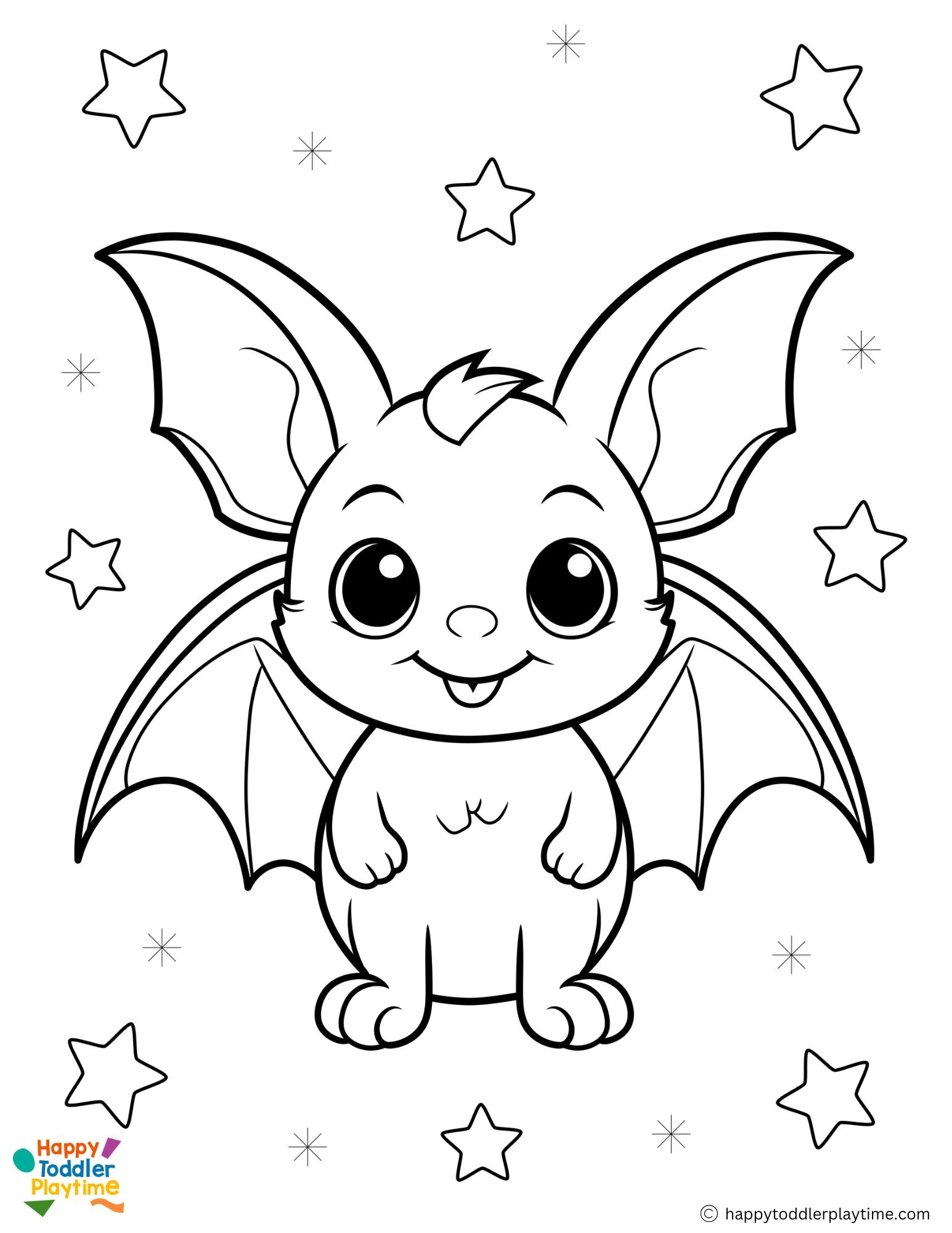 halloween bat coloring page