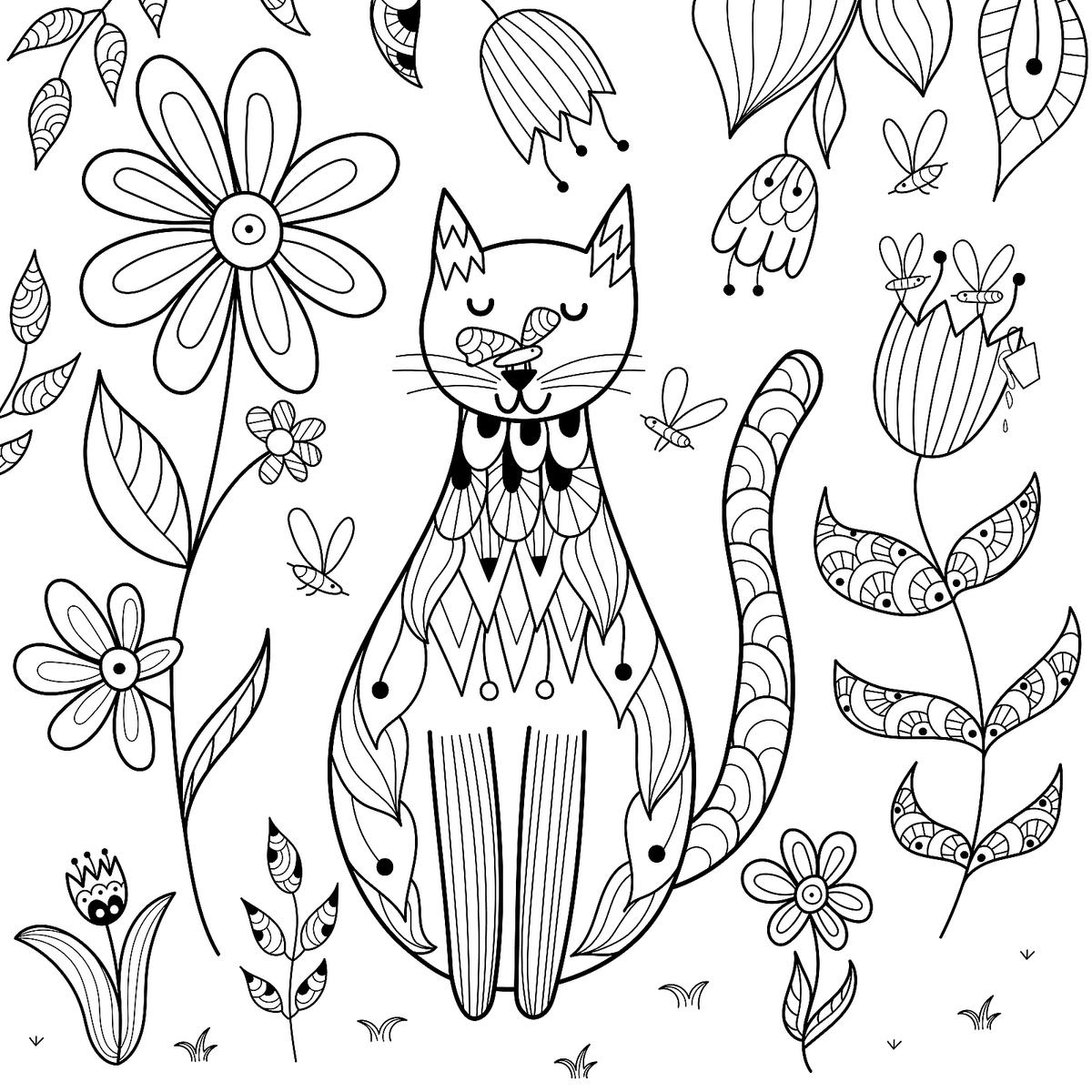 free cat coloring pictures free cat coloring pictures