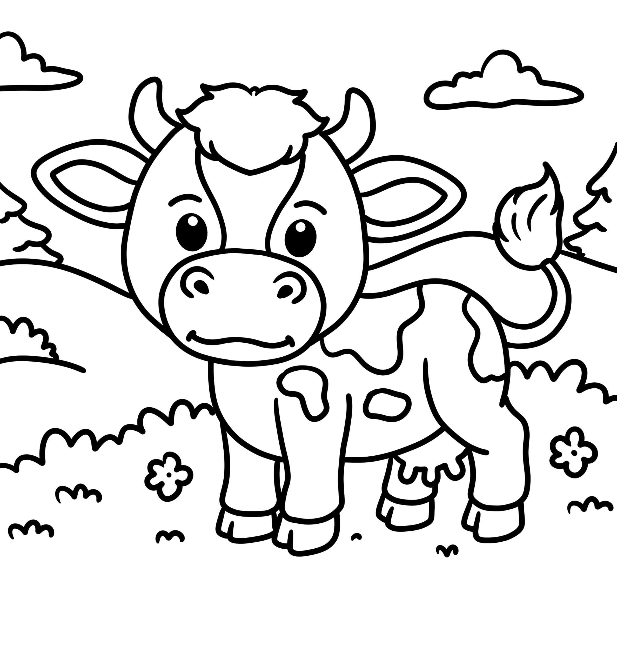 Free Cute Animals Bold And Easy Coloring Pages Free Cute Animals Bold And Easy Coloring Pages
