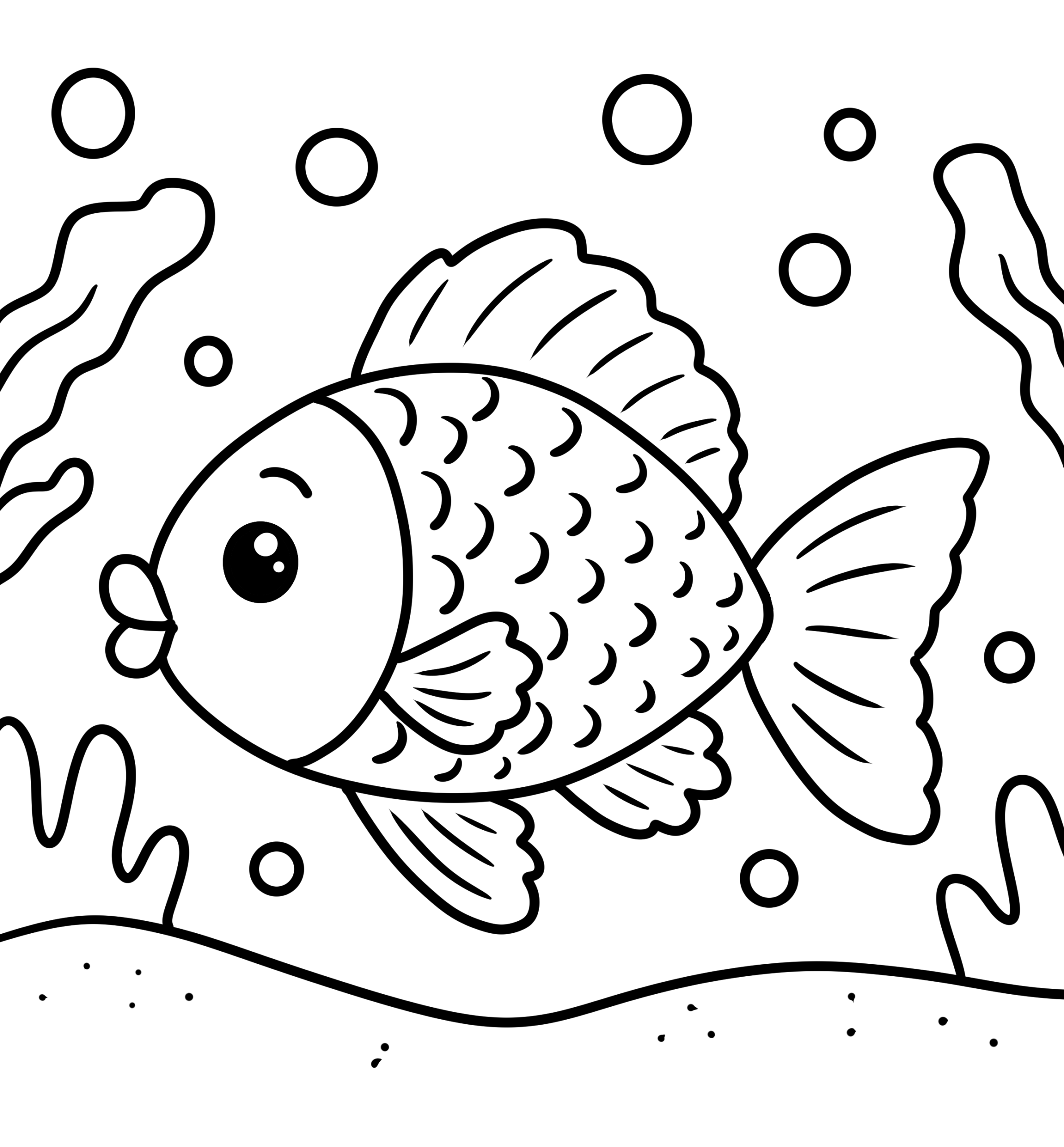 easy coloring pages for preschoolers