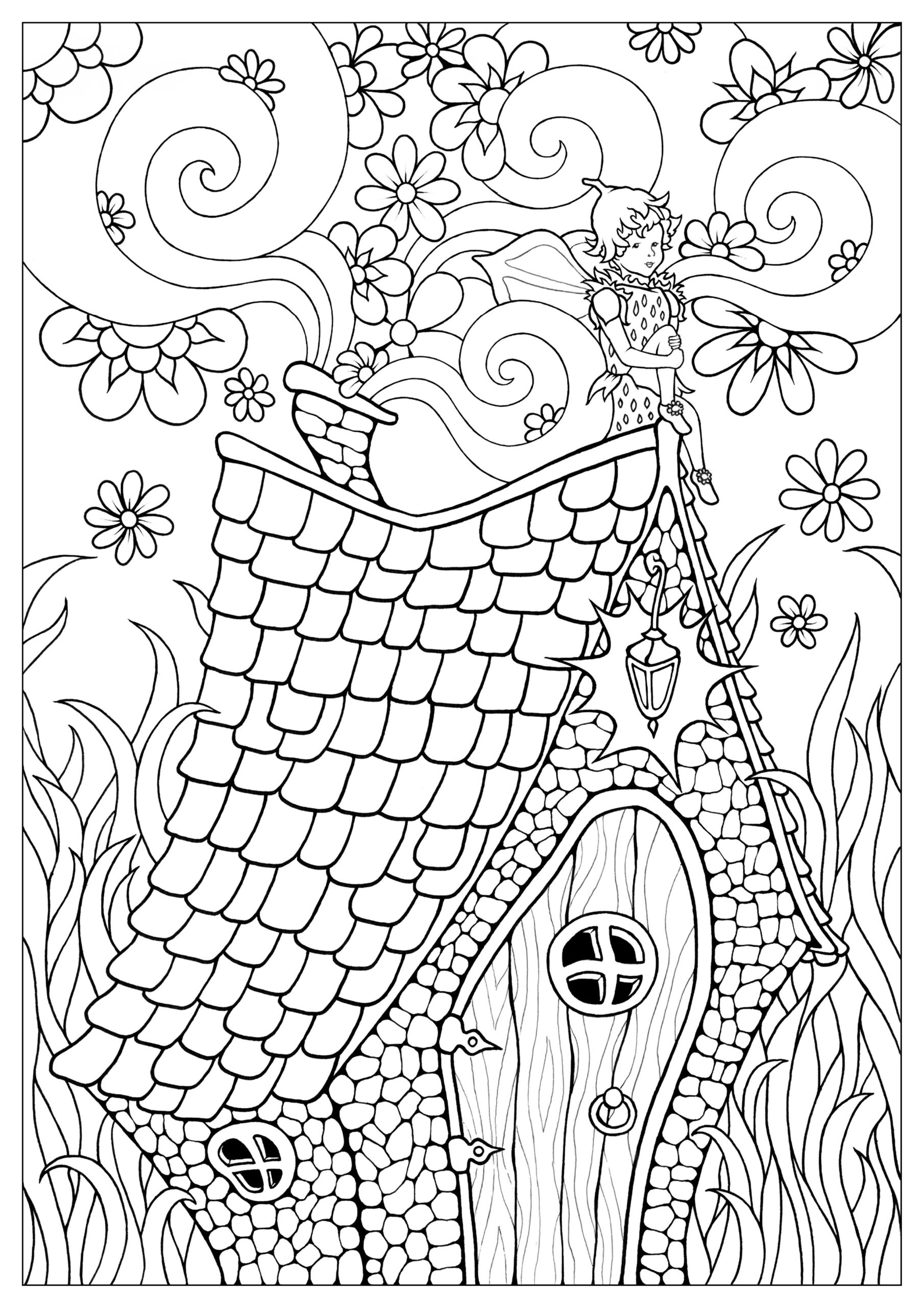 free fairy coloring pages
