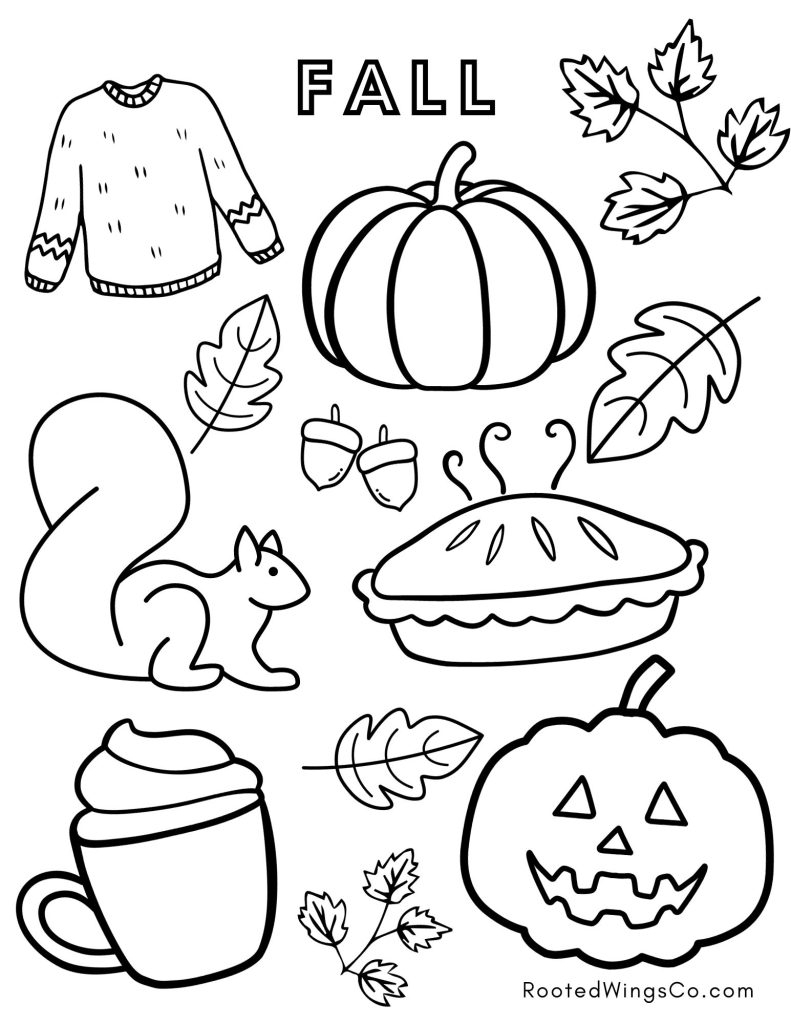 Free Fall Coloring Pages Rooted Wings Co Free Fall Coloring Pages Rooted Wings Co