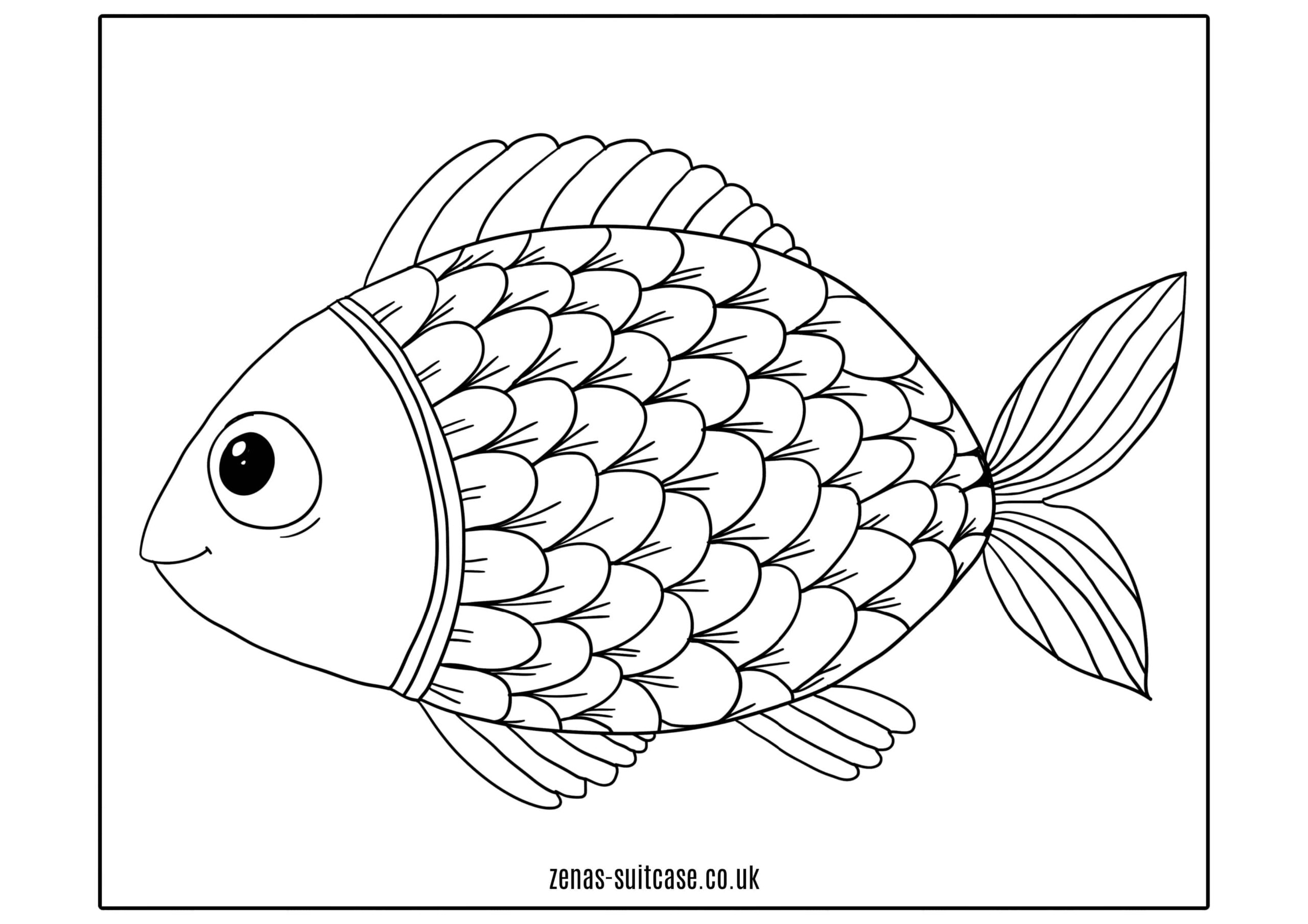 Free Fish Colouring Page For Kids Worksheets Library
