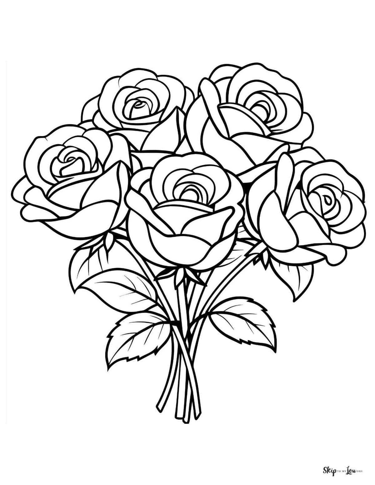 FREE Flower Coloring Pages For Kids And Adults Skip To My Lou FREE Flower Coloring Pages For Kids And Adults Skip To My Lou